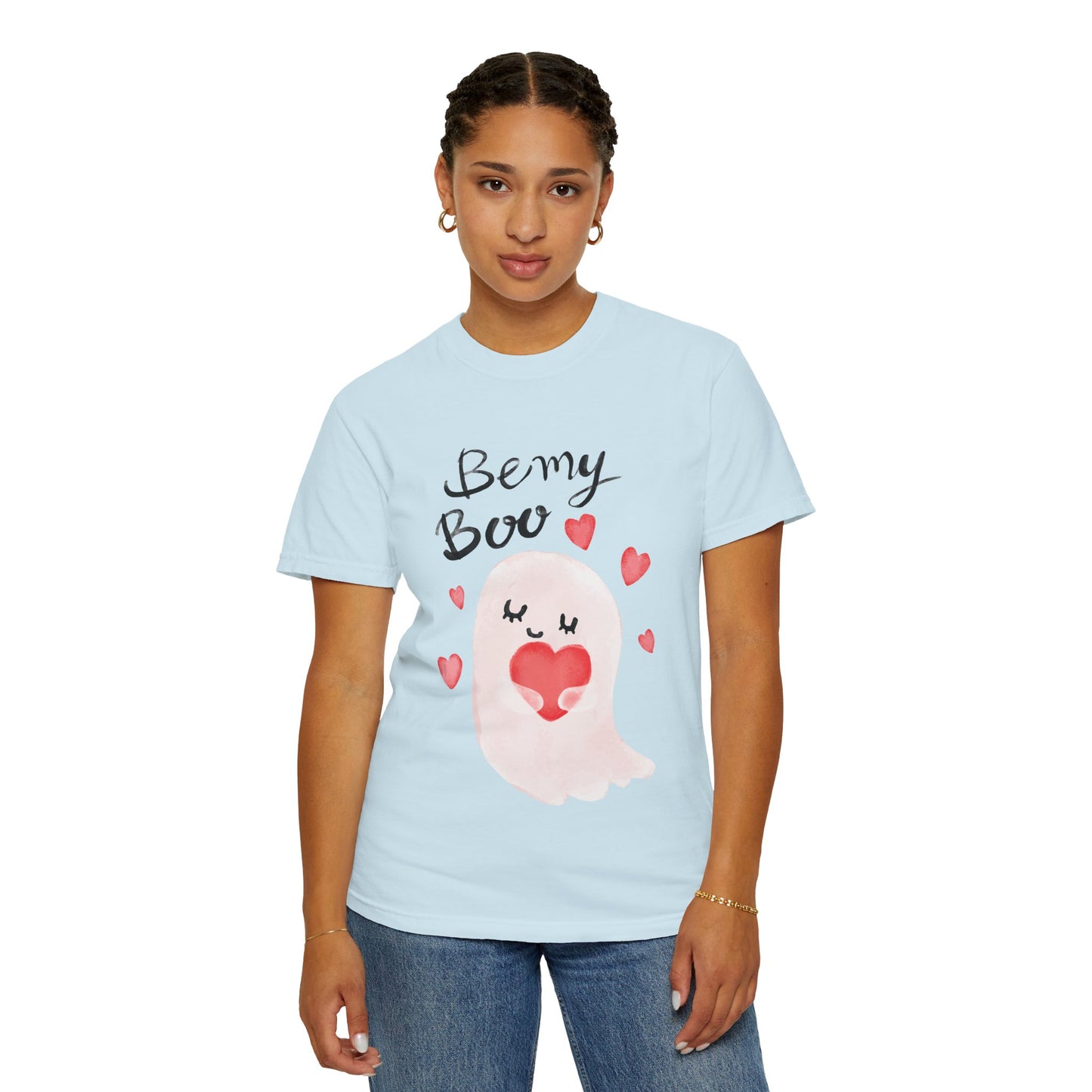 Be My Boo T-Shirt — Cute Valentine Ghost Shirt with Hearts