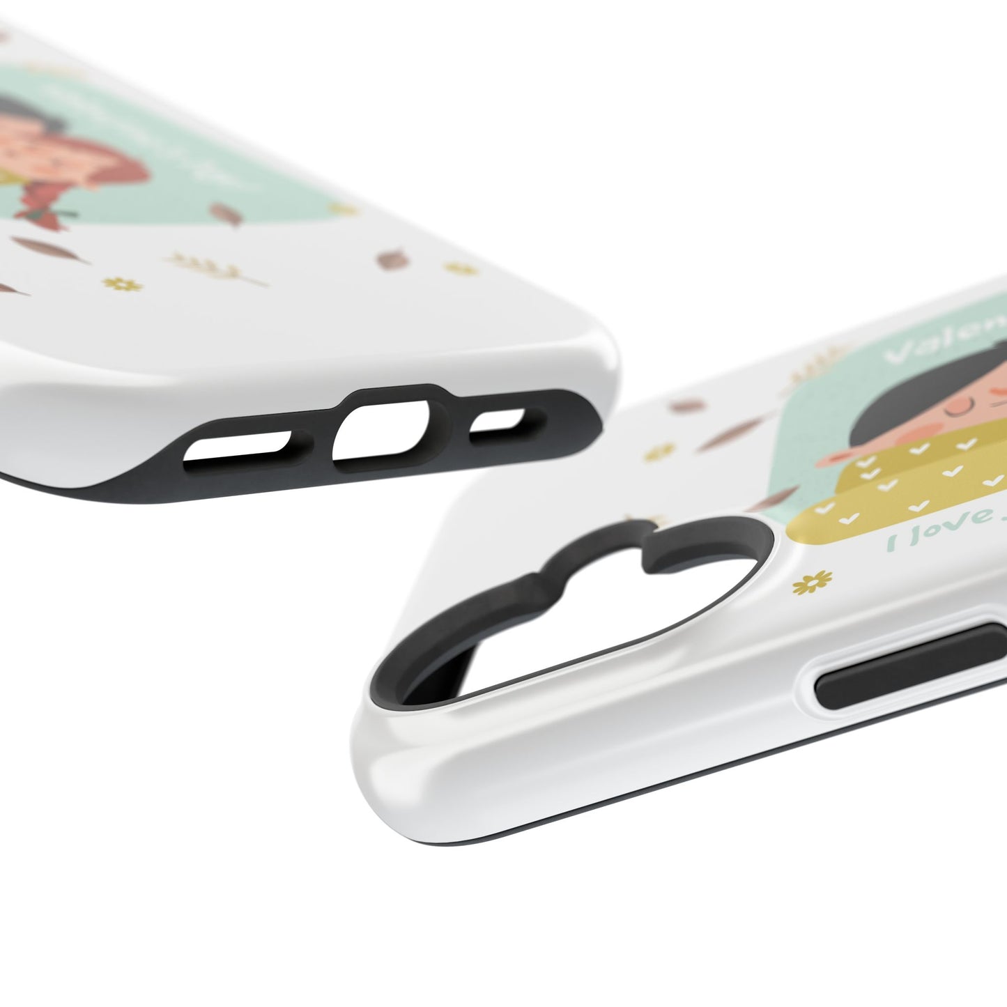 Valentine's Day Cute Couple Phone Case — Magnetic Impact-Resistant