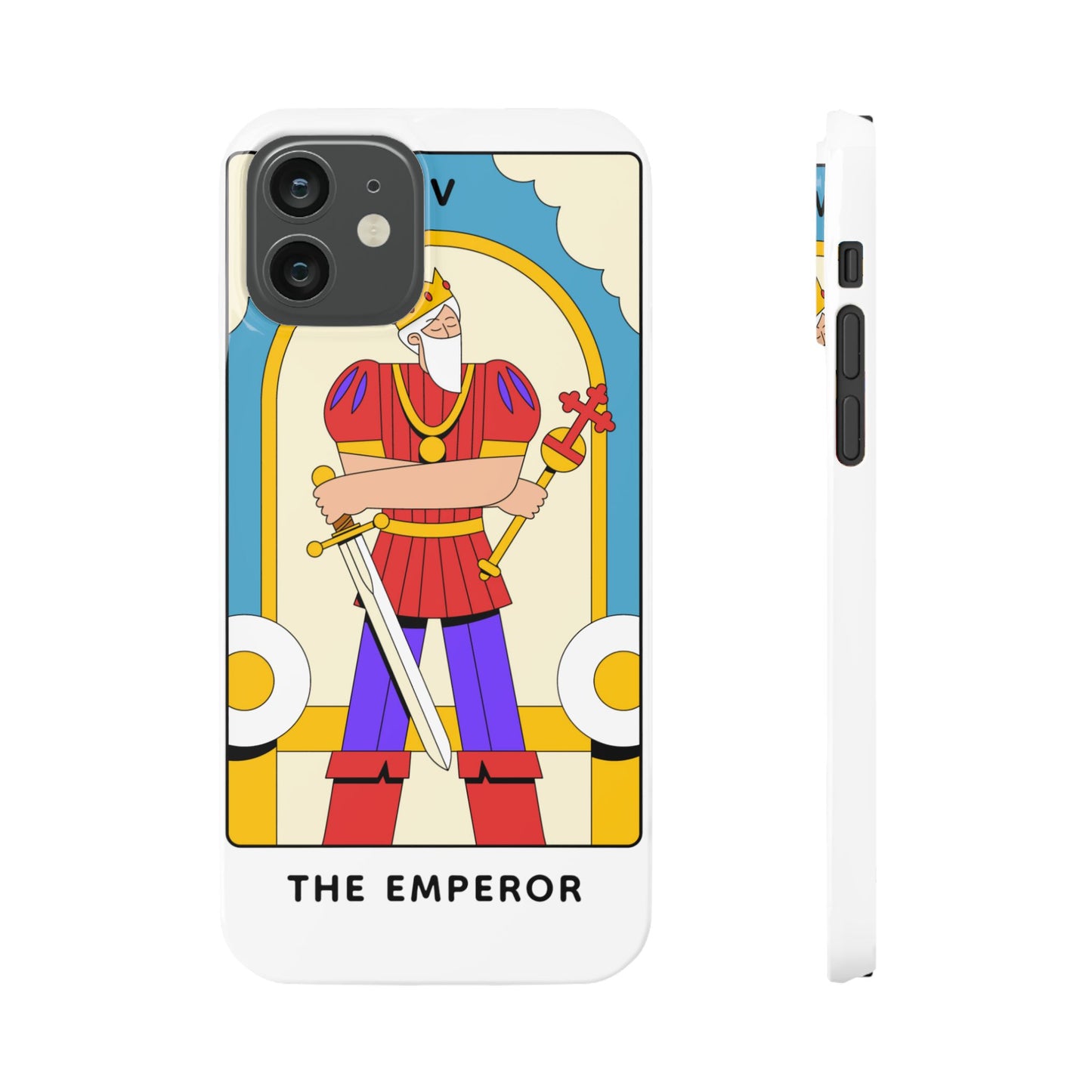 The Emperor Tarot Slim Case — Illustrated Tarot Phone Case