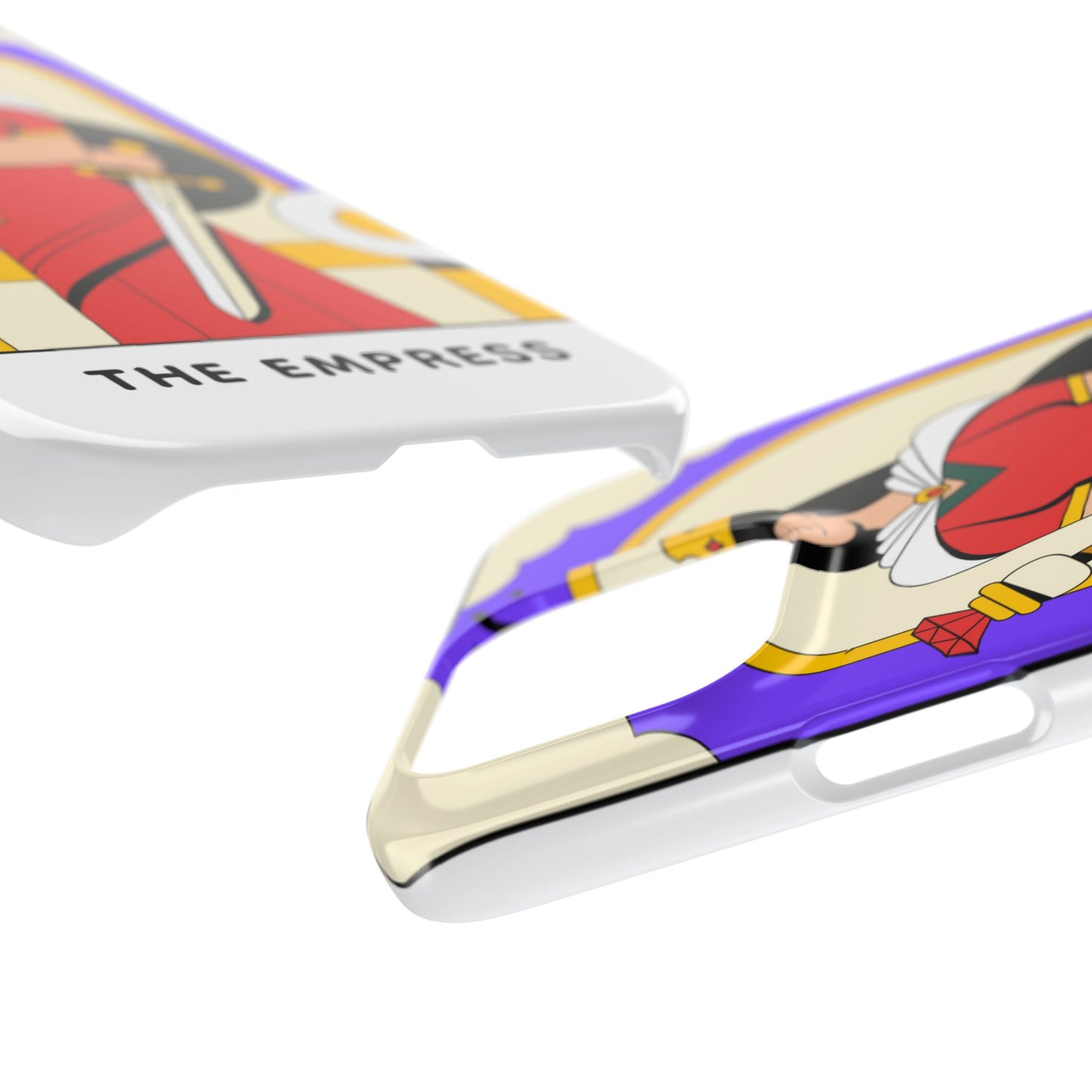 Tarot Empress Slim Phone Case — The Empress Card Design, Feminine Protective Phone Cover
