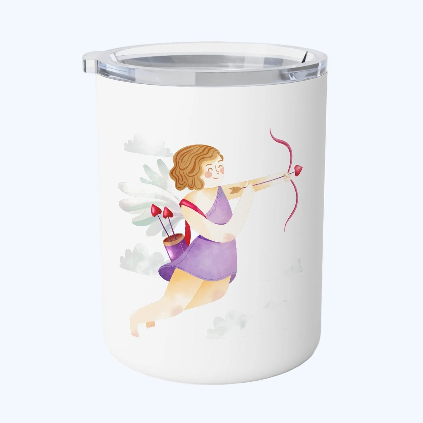Archer Cupid 10oz Insulated Coffee Mug — Cute Valentine’s Travel Tumbler