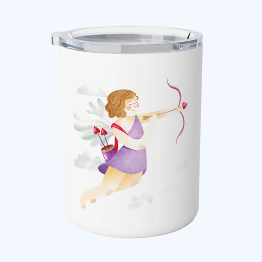 Archer Cupid 10oz Insulated Coffee Mug — Cute Valentine’s Travel Tumbler