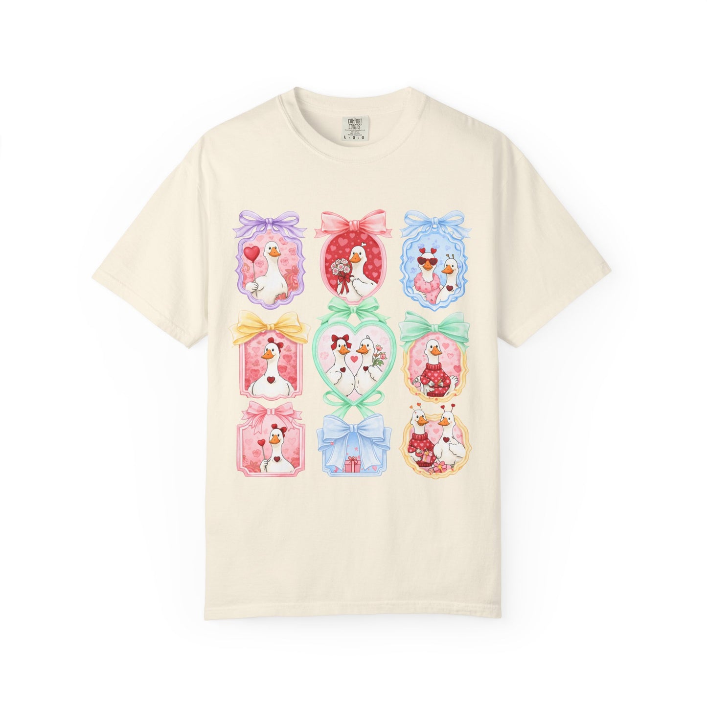 Cute Vintage Frame Dogs T-Shirt — Whimsical Pastel Puppy Art Tee