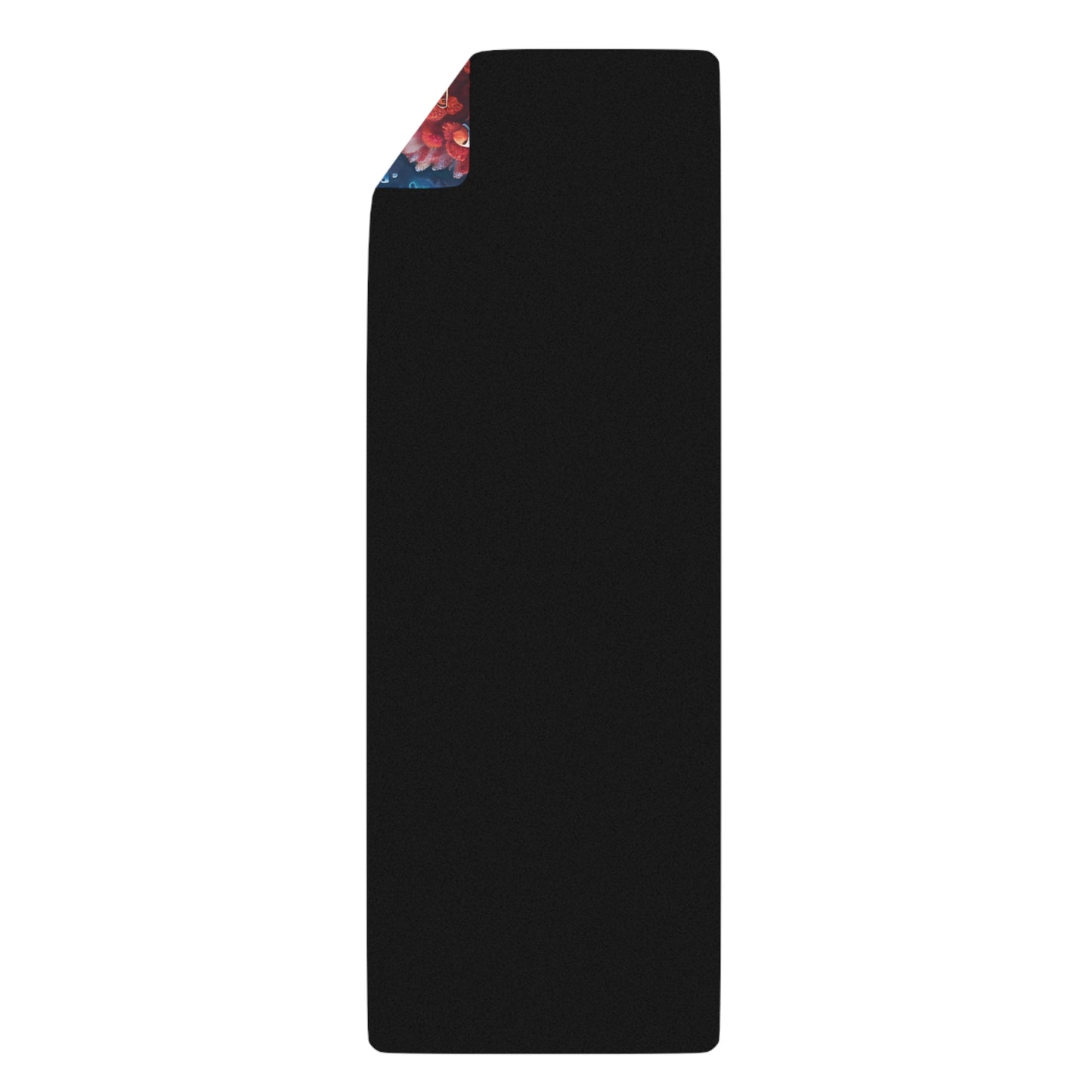 Tropical Reef Rubber Yoga Mat — Colorful Underwater Fish & Coral Design