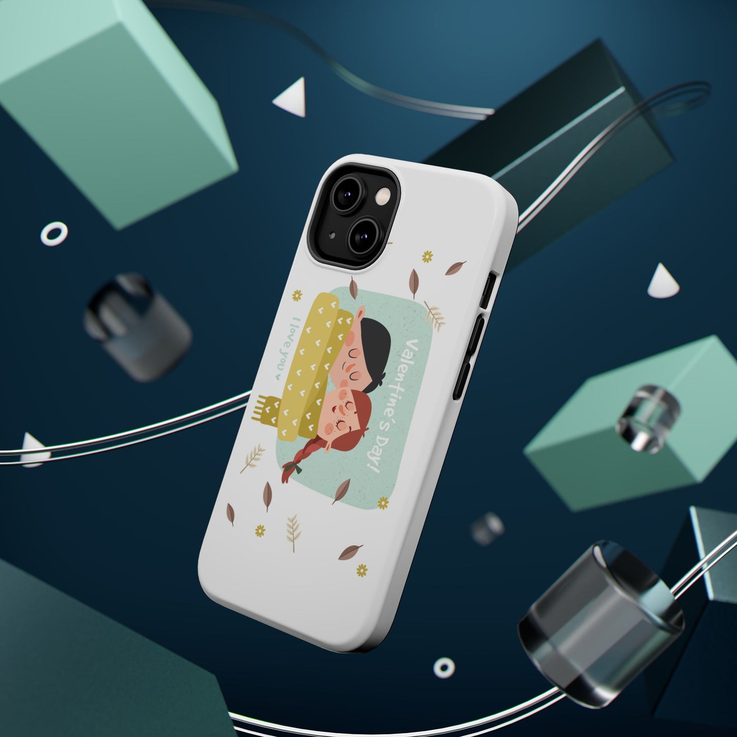 Valentine's Day Cute Couple Phone Case — Magnetic Impact-Resistant