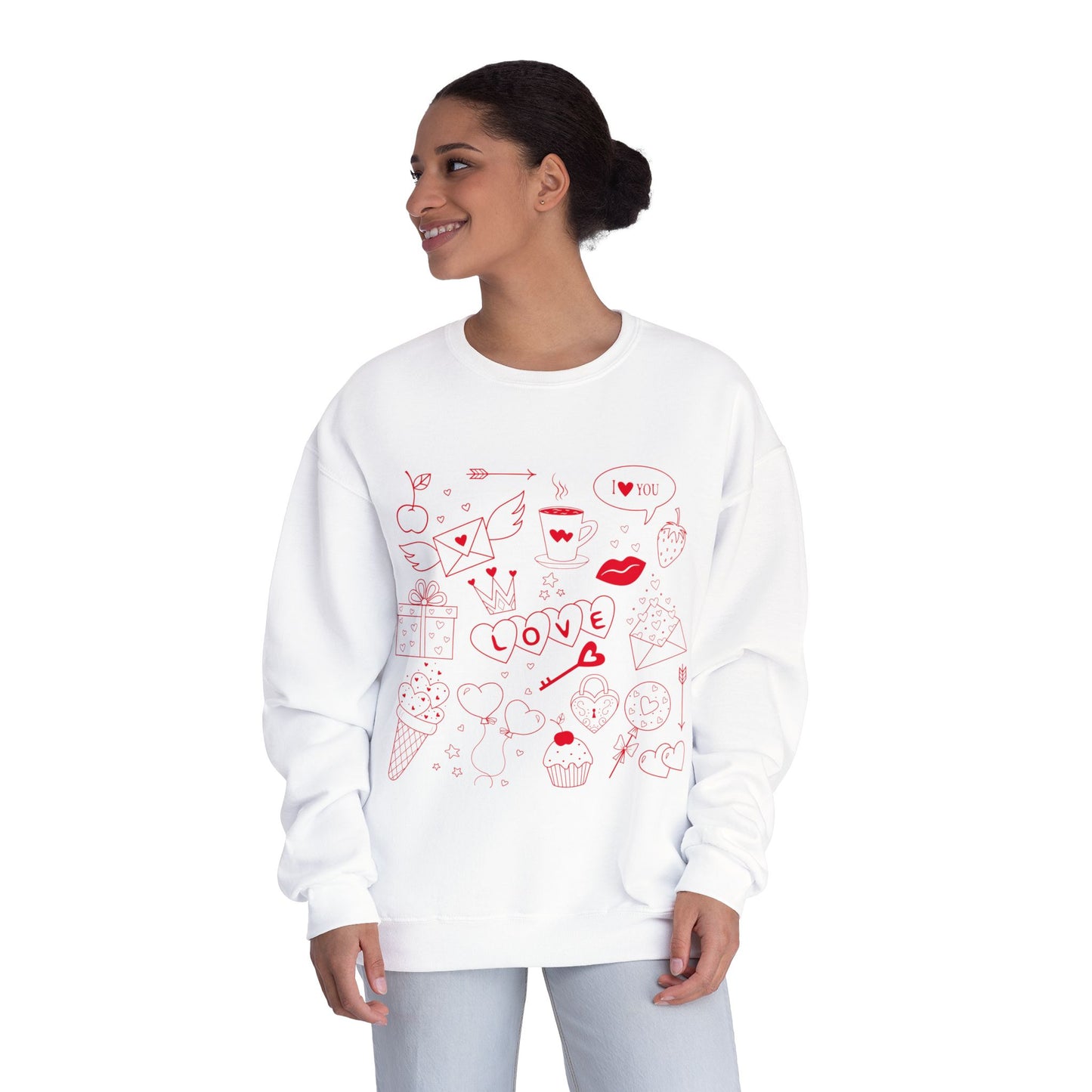 Love Doodle Crewneck Sweatshirt