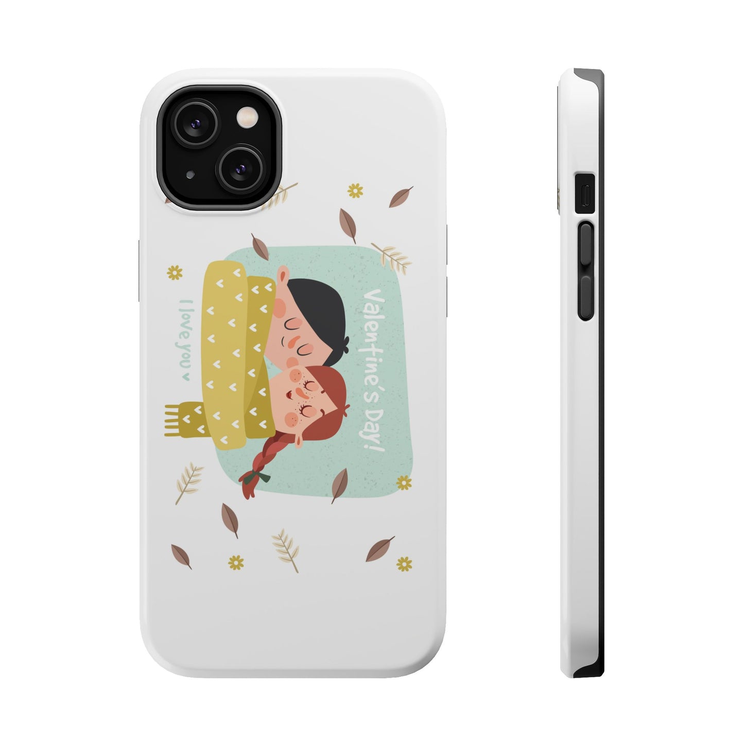Valentine's Day Cute Couple Phone Case — Magnetic Impact-Resistant