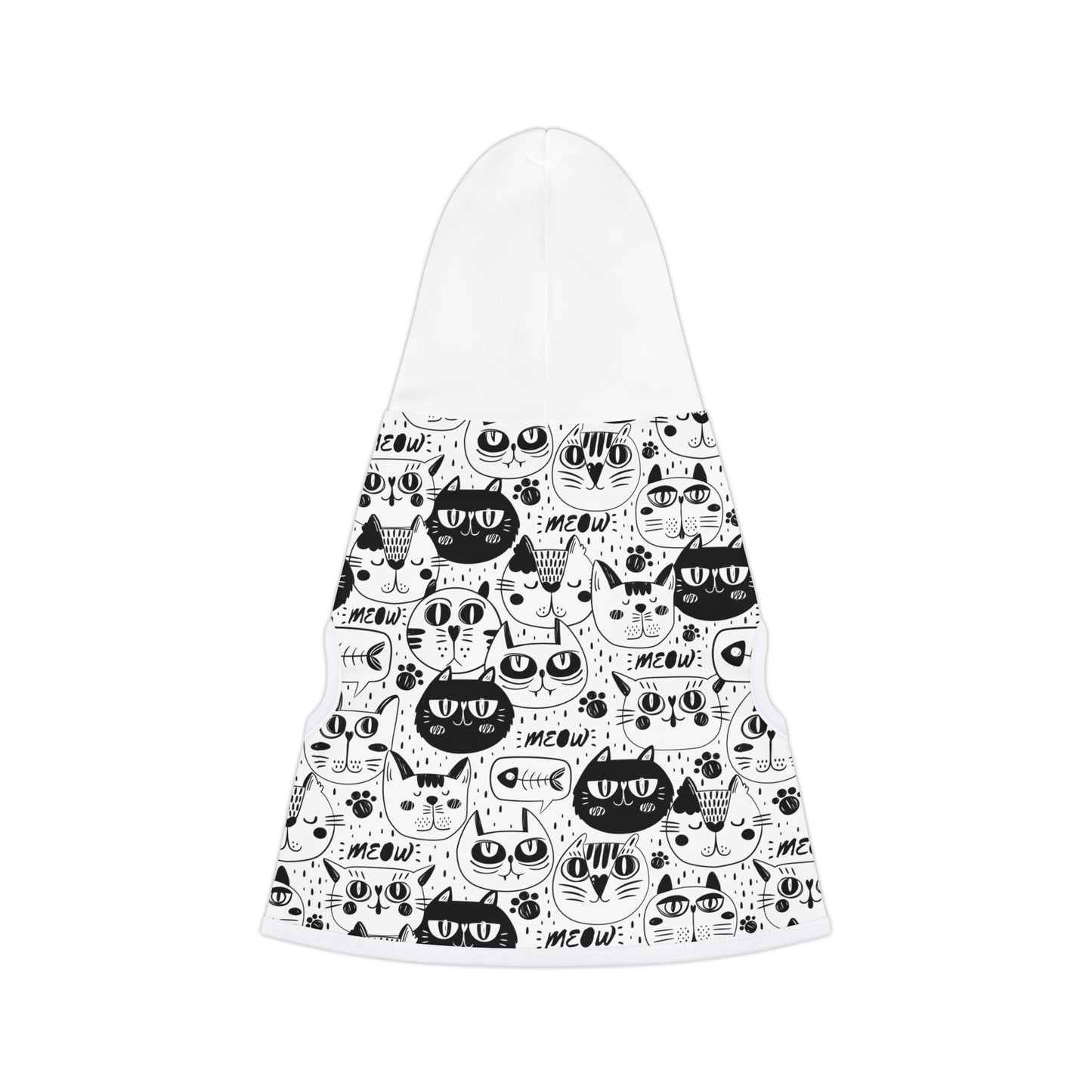 Cat Hoodie, Adorable Pet Apparel, Cute Pet Gift, Feline Lover's Merchandise, Cat-Themed Hoodie