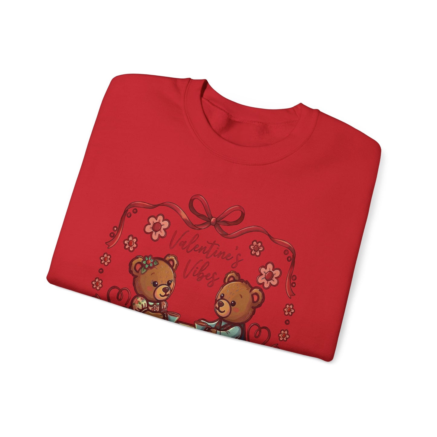 Valentine Vibes Teddy Bears Crewneck Sweatshirt