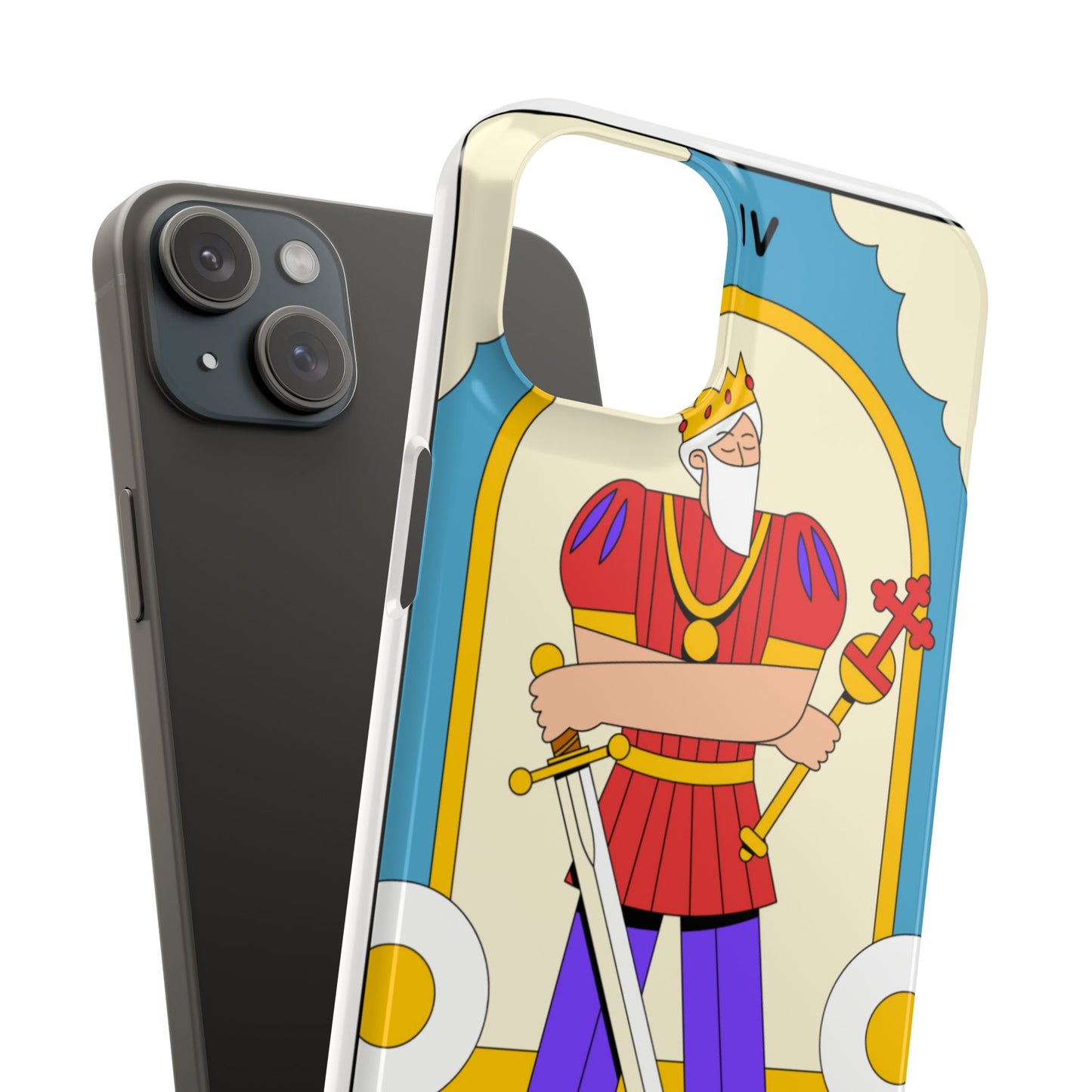 The Emperor Tarot Slim Case — Illustrated Tarot Phone Case