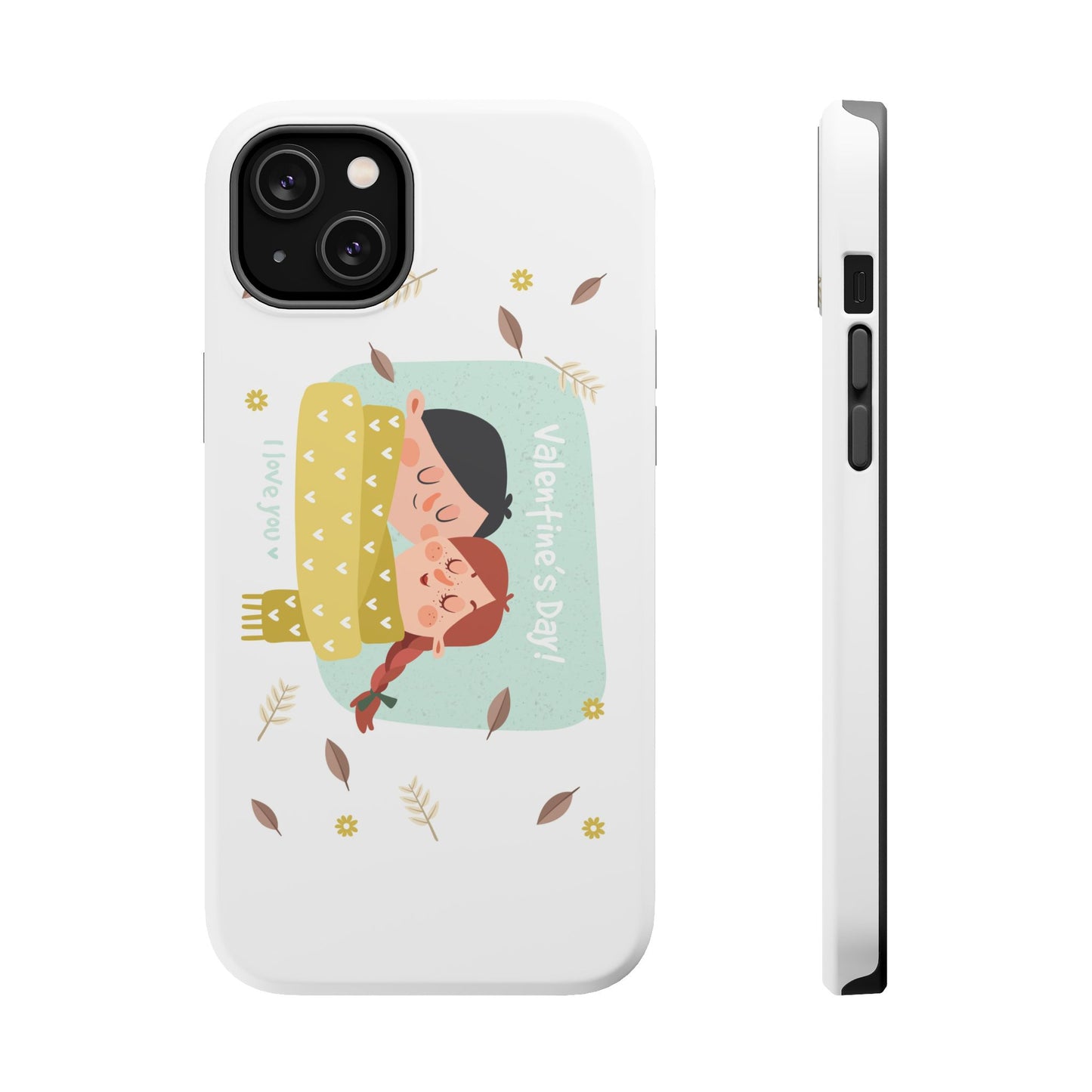 Valentine's Day Cute Couple Phone Case — Magnetic Impact-Resistant