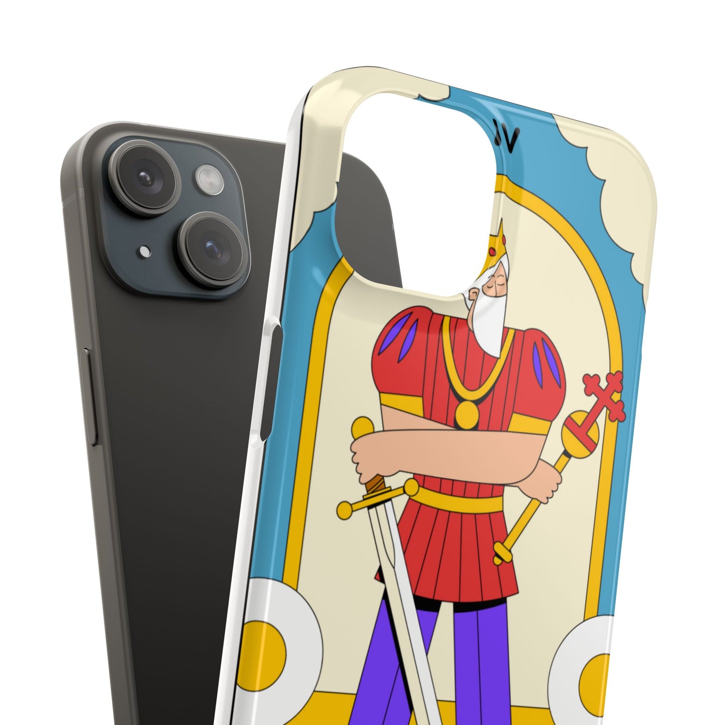 The Emperor Tarot Slim Case — Illustrated Tarot Phone Case