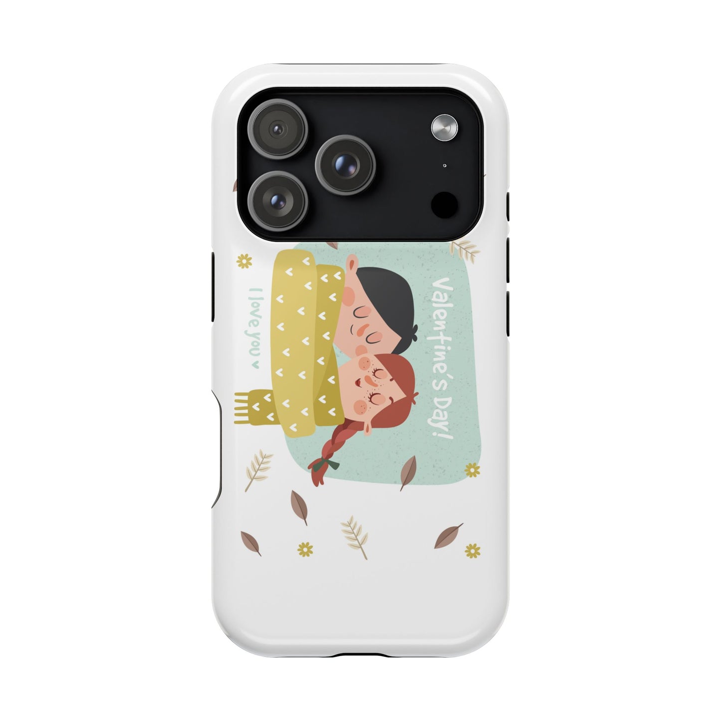 Valentine's Day Cute Couple Phone Case — Magnetic Impact-Resistant