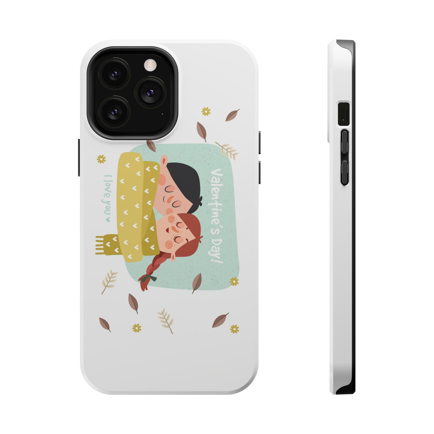 Valentine's Day Cute Couple Phone Case — Magnetic Impact-Resistant
