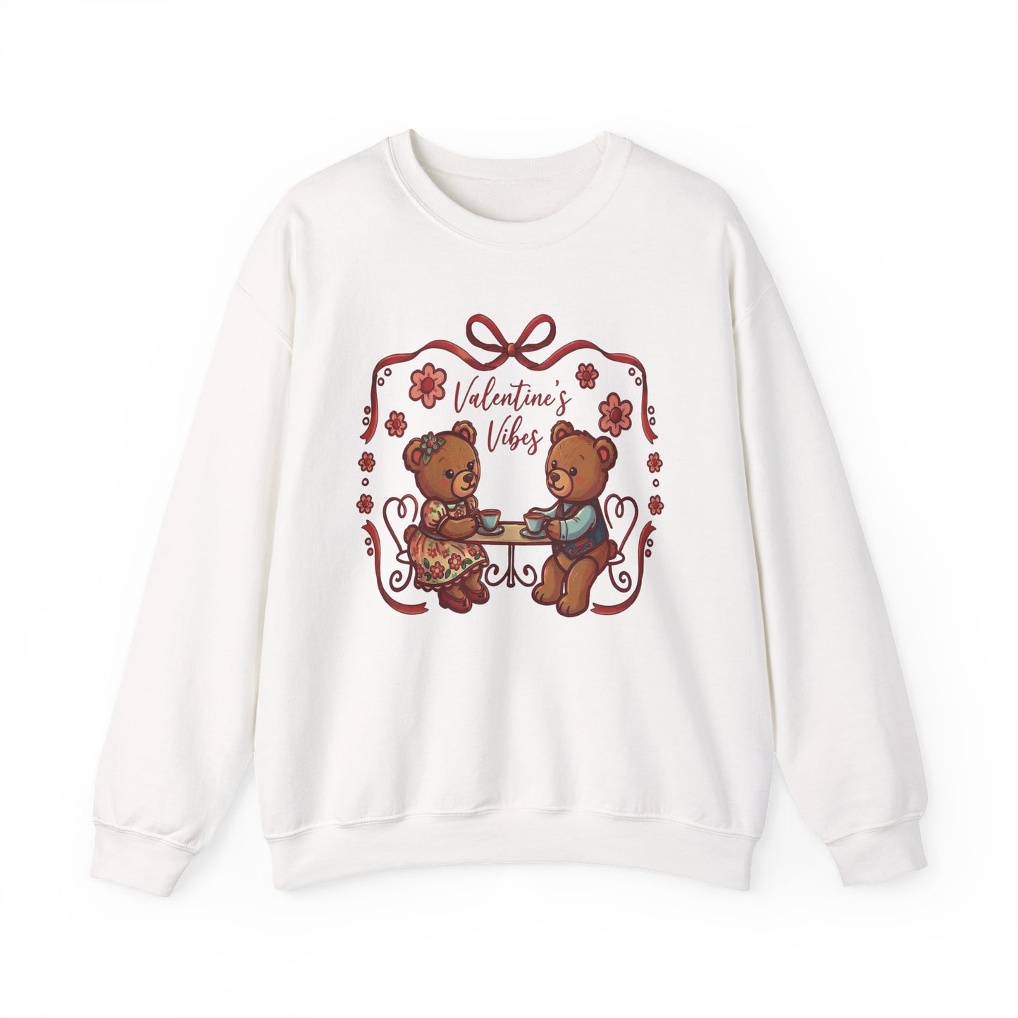 Valentine Vibes Teddy Bears Crewneck Sweatshirt