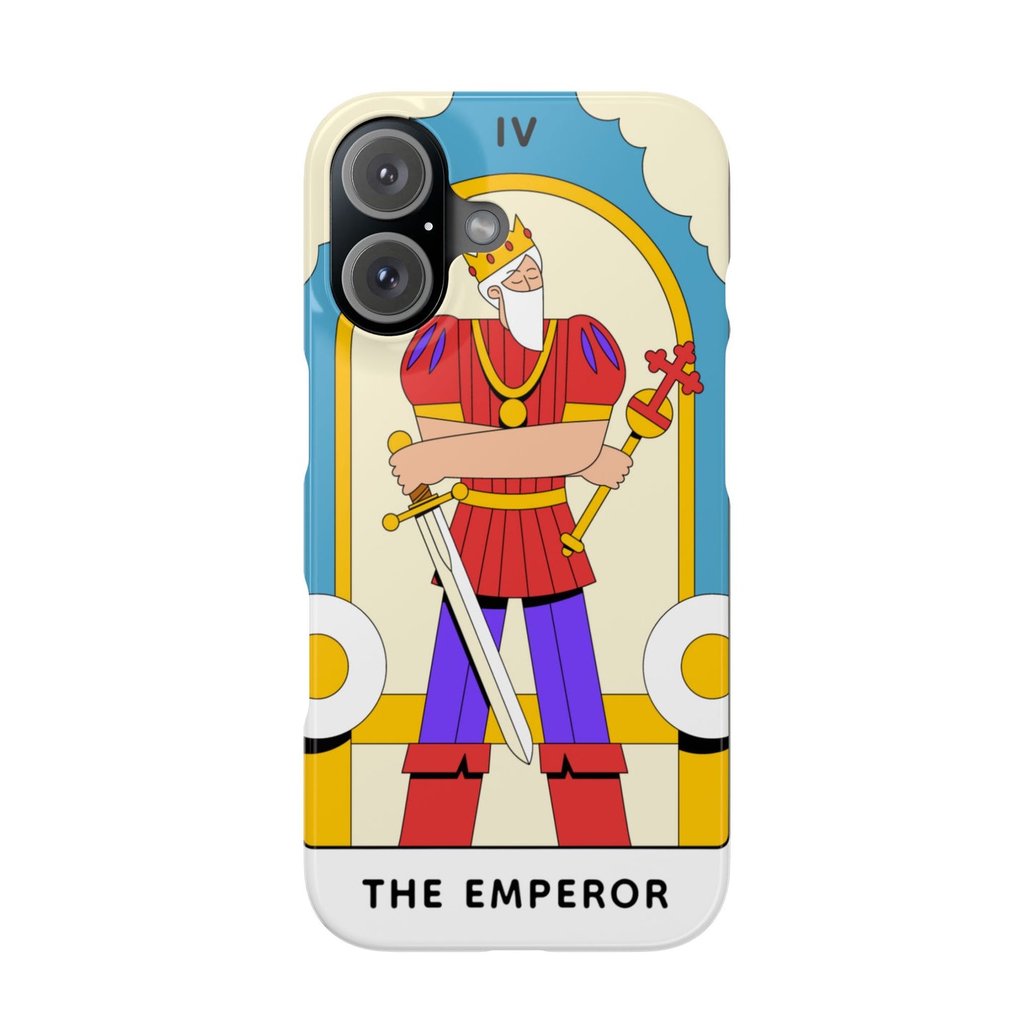 The Emperor Tarot Slim Case — Illustrated Tarot Phone Case