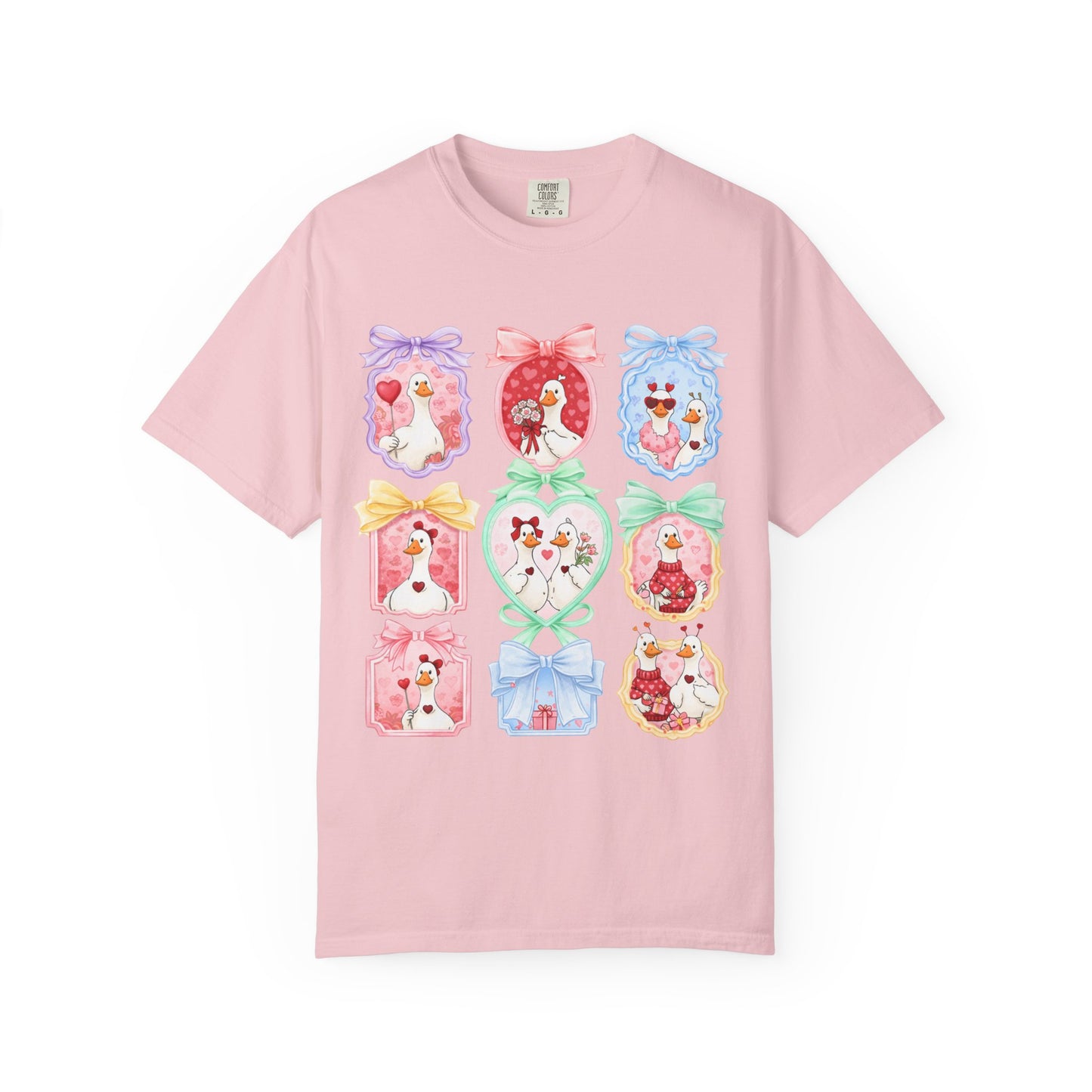 Cute Vintage Frame Dogs T-Shirt — Whimsical Pastel Puppy Art Tee