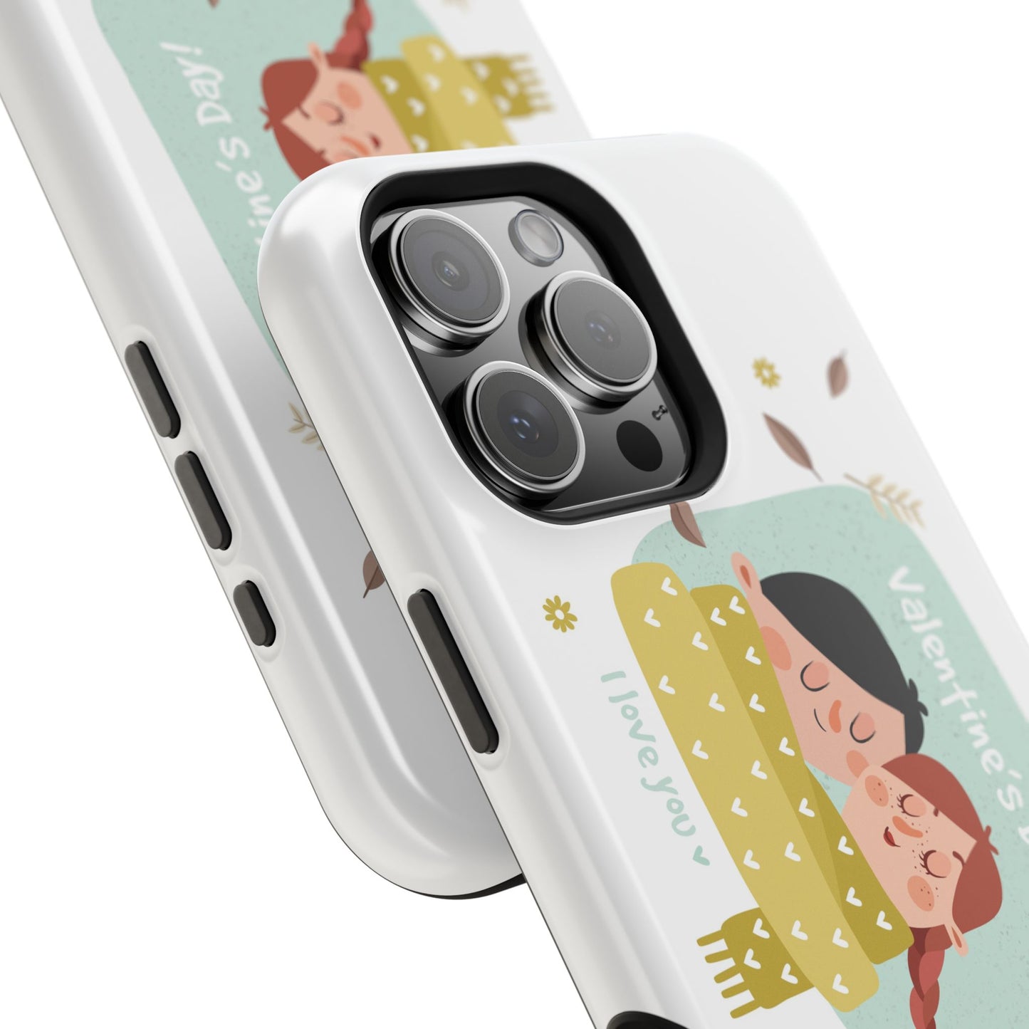 Valentine's Day Cute Couple Phone Case — Magnetic Impact-Resistant