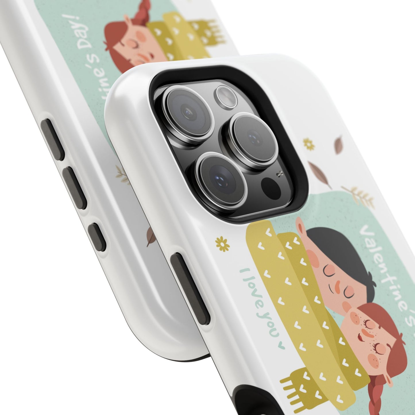 Valentine's Day Cute Couple Phone Case — Magnetic Impact-Resistant