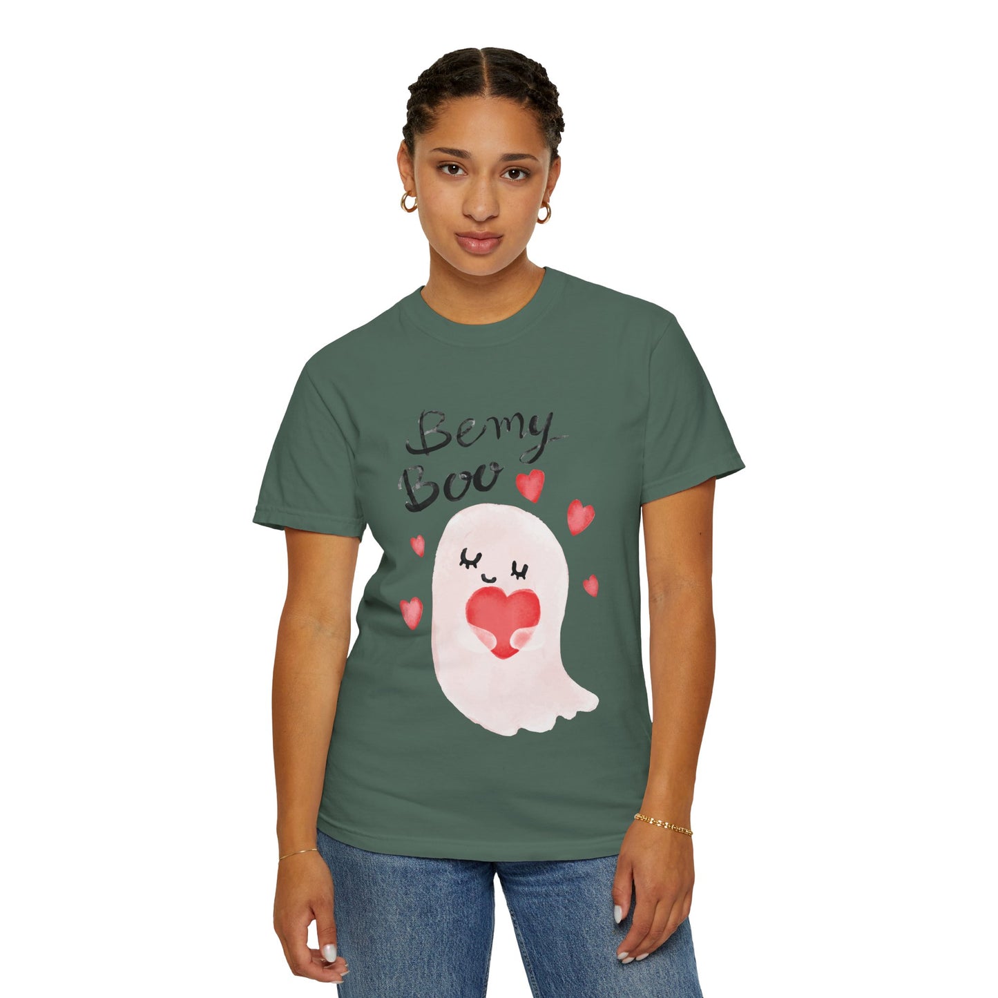 Be My Boo T-Shirt — Cute Valentine Ghost Shirt with Hearts