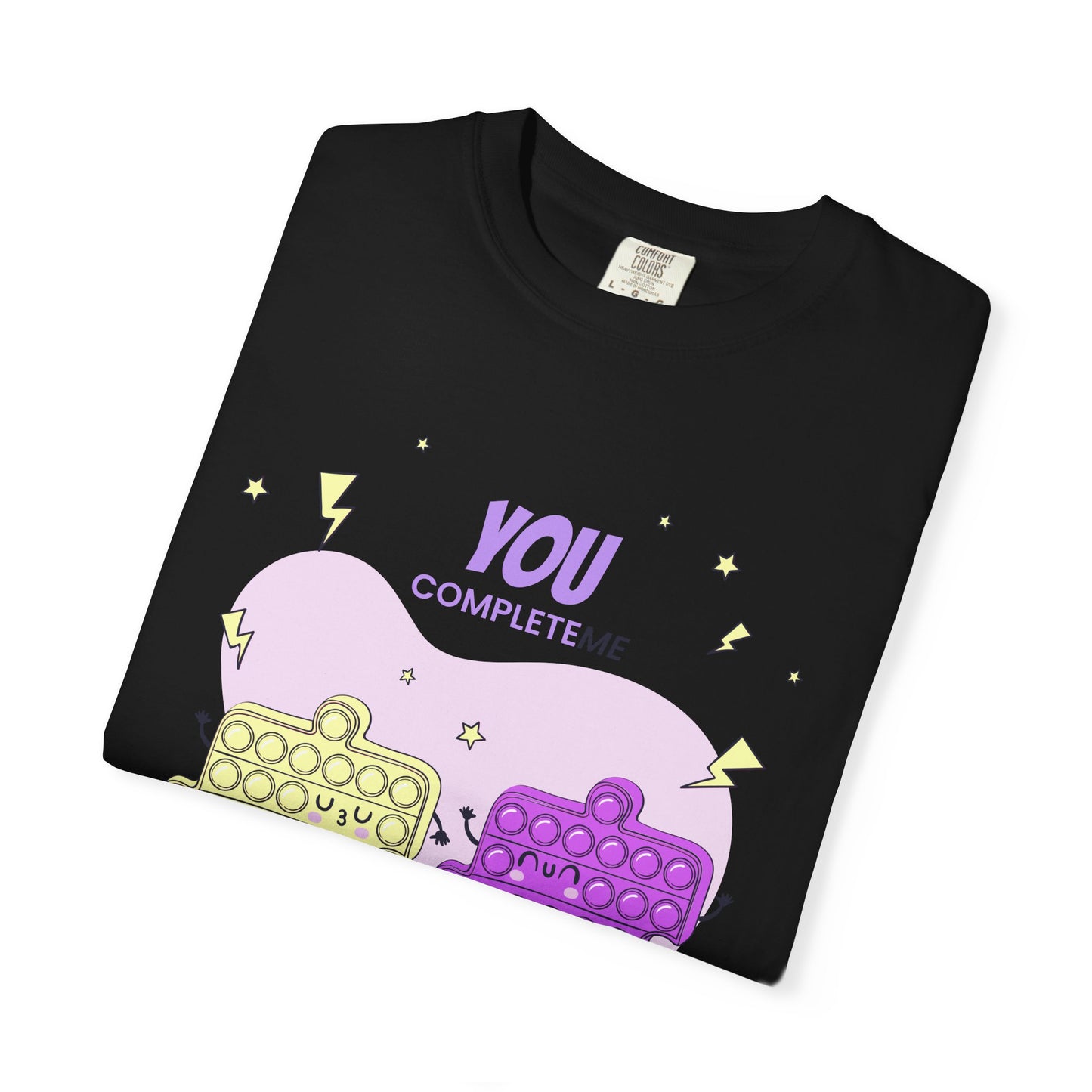 Puzzle Pop Fidget Tee — "You Complete Me" Cute Matching Puzzle Piece Shirt