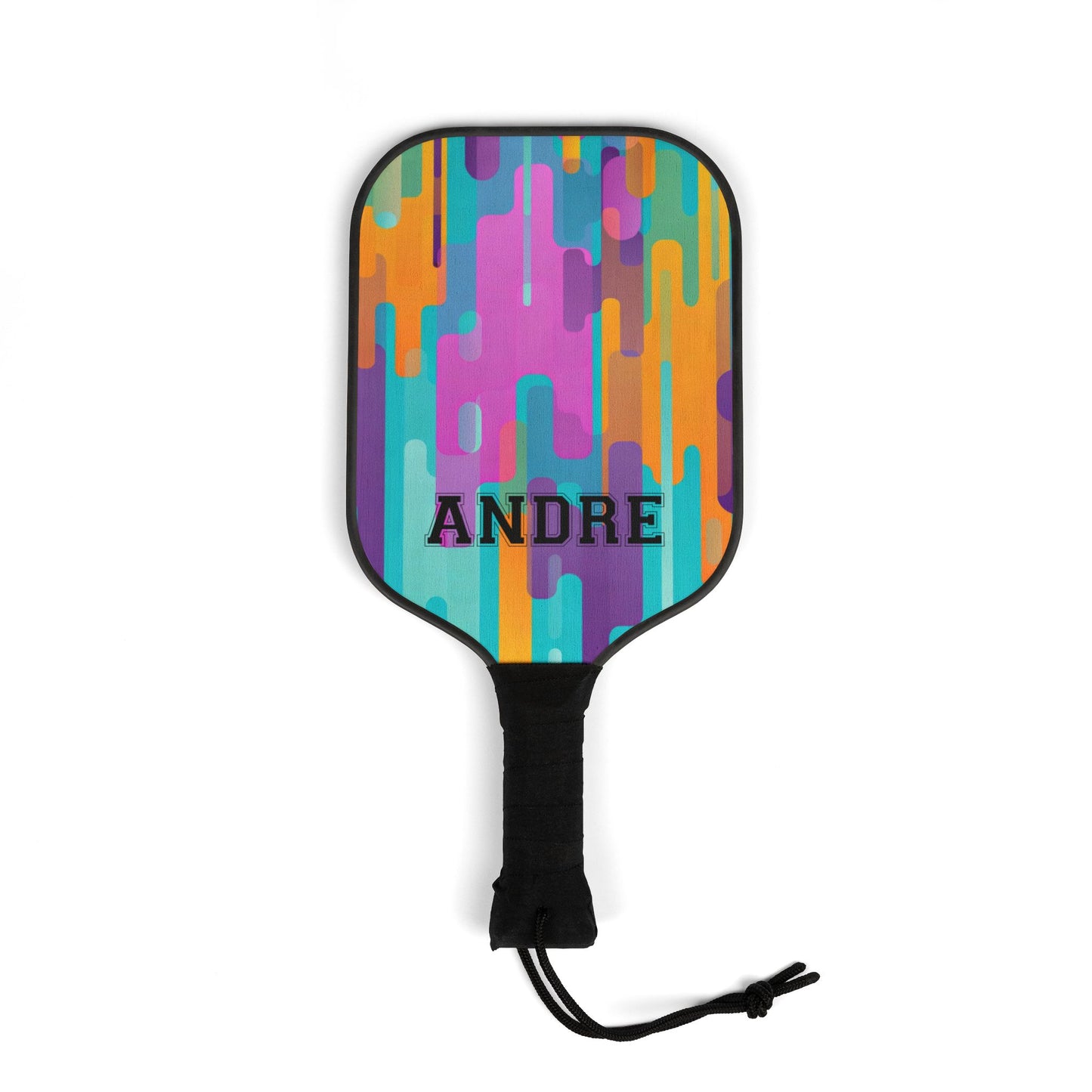 Personalized Colorful Pickleball Paddle Set – Custom Name ‘ANDRE’ Design
