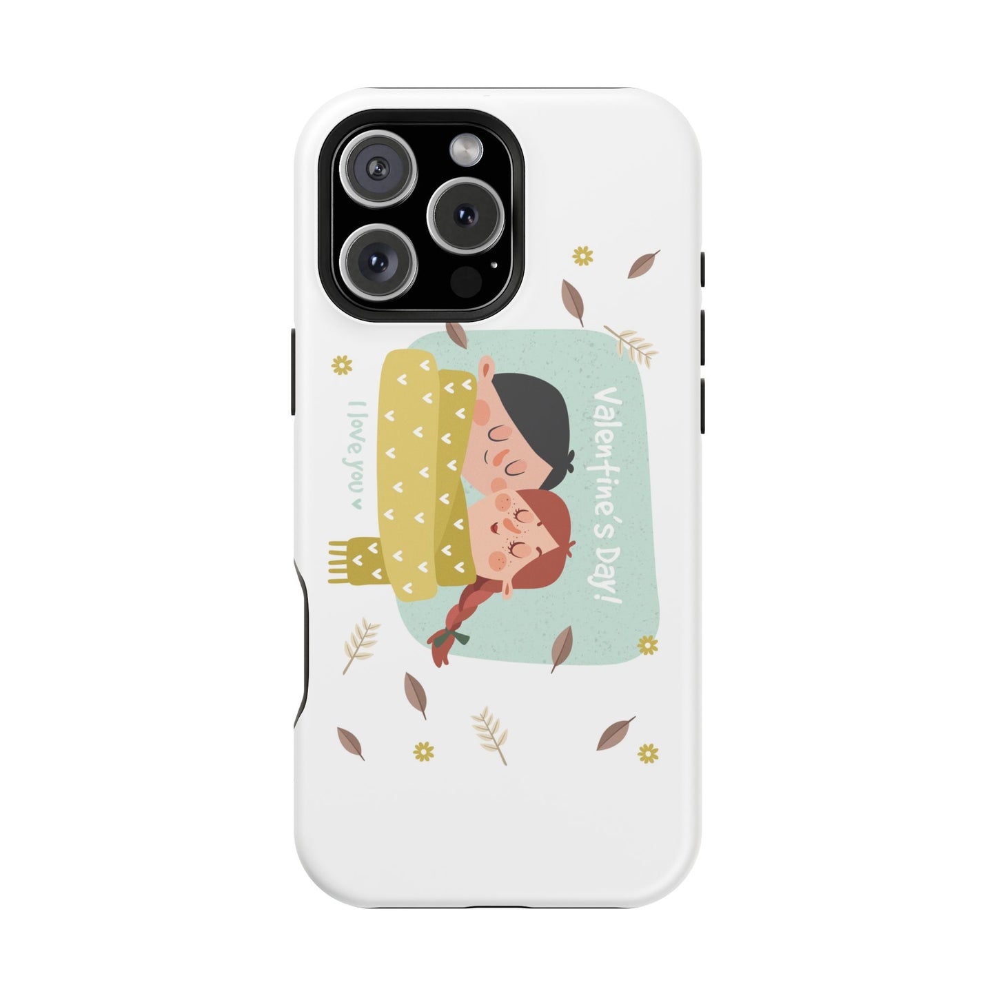 Valentine's Day Cute Couple Phone Case — Magnetic Impact-Resistant
