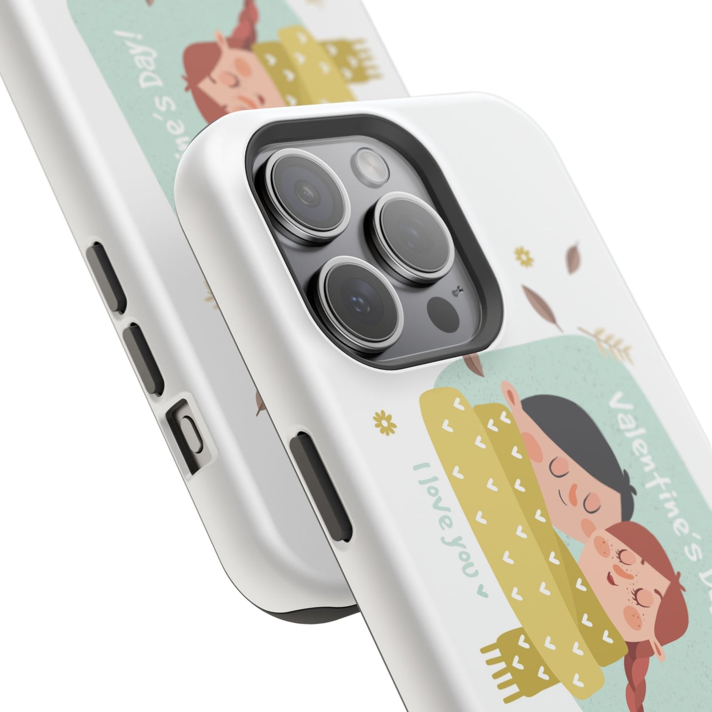 Valentine's Day Cute Couple Phone Case — Magnetic Impact-Resistant
