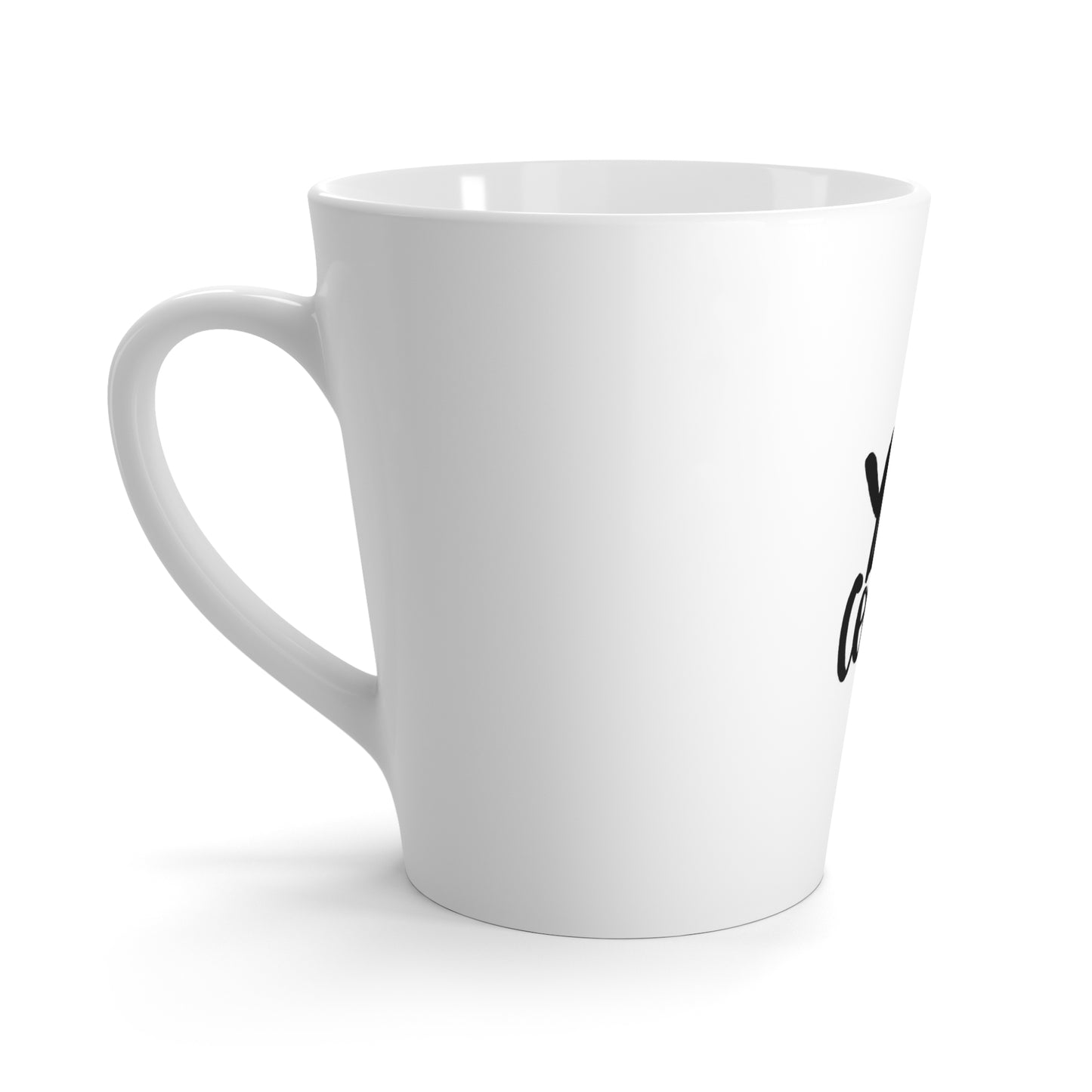 Latte Mug — 'You and Coffee' Handlettered Ceramic Coffee Mug
