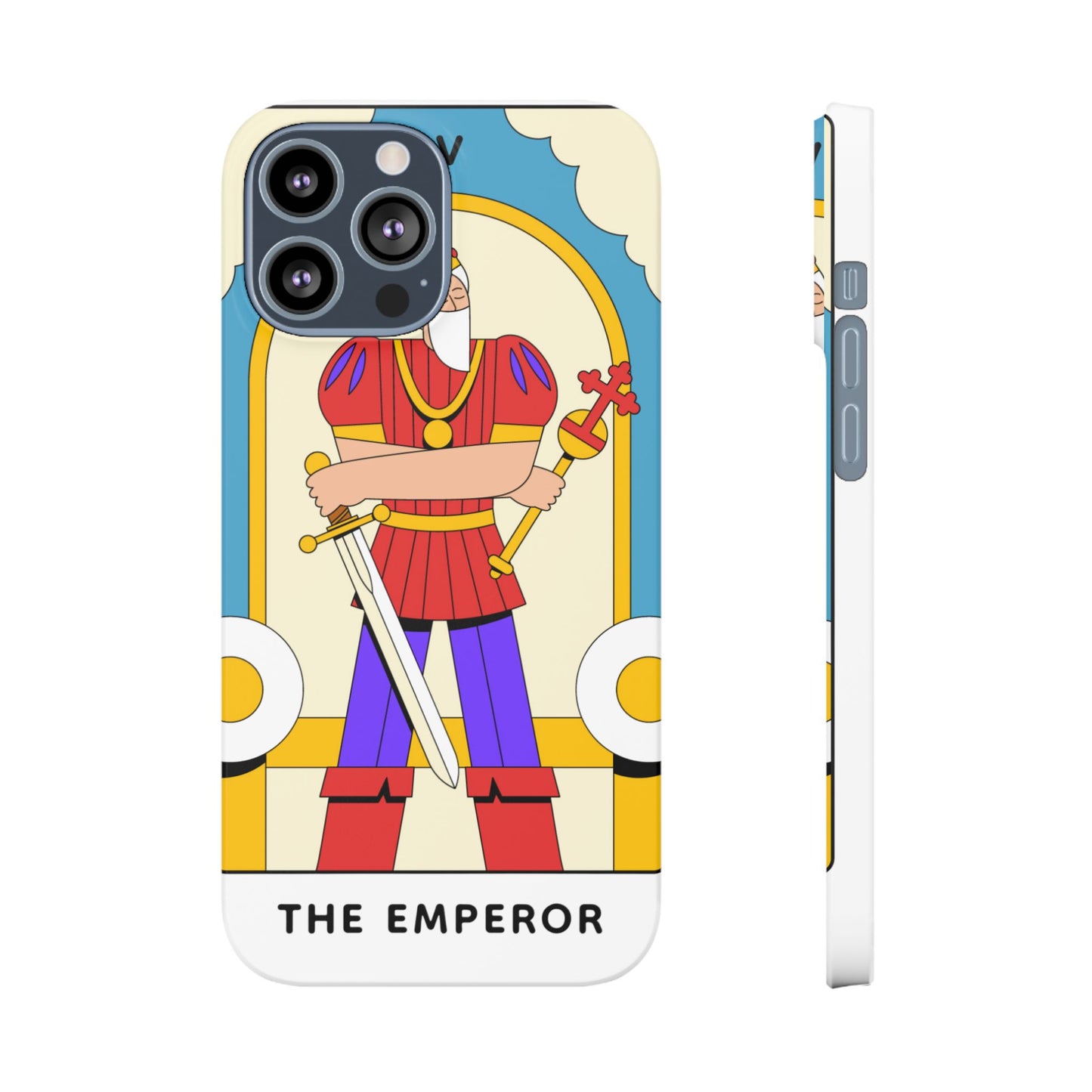 The Emperor Tarot Slim Case — Illustrated Tarot Phone Case