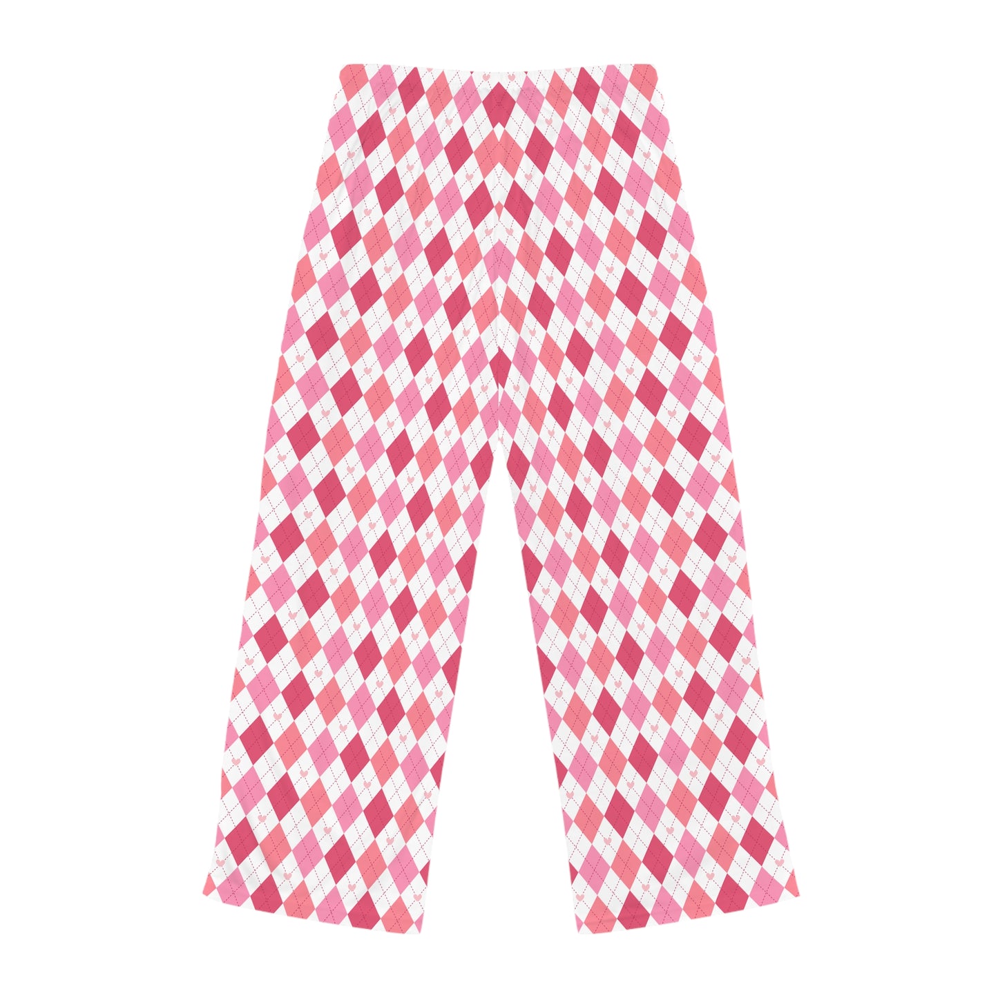 Pink Argyle Women’s Pajama Pants — Cozy Lounge Sleepwear