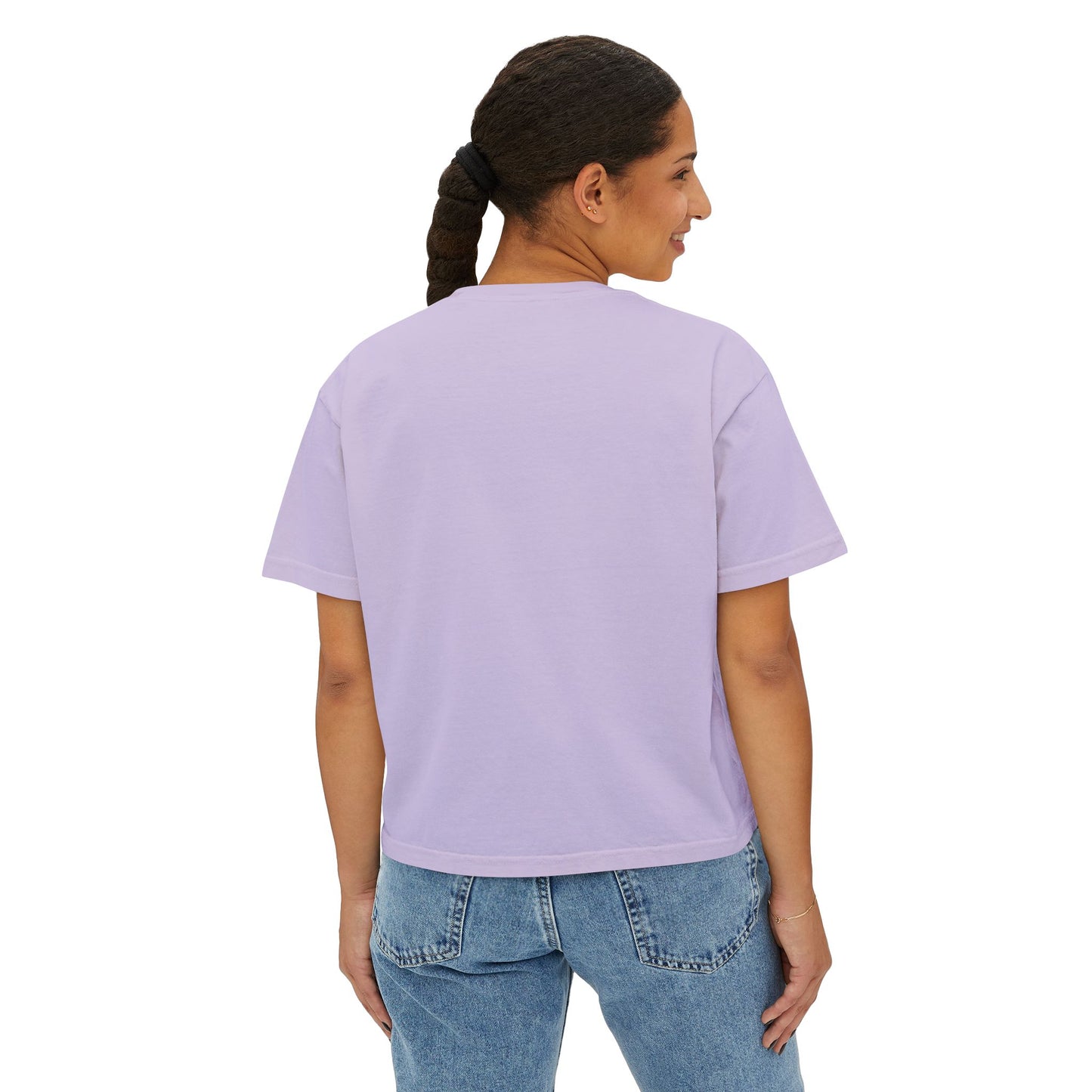 Love Bear Vintage Car Boxy Tee — Cute Valentine's Women's Shirt