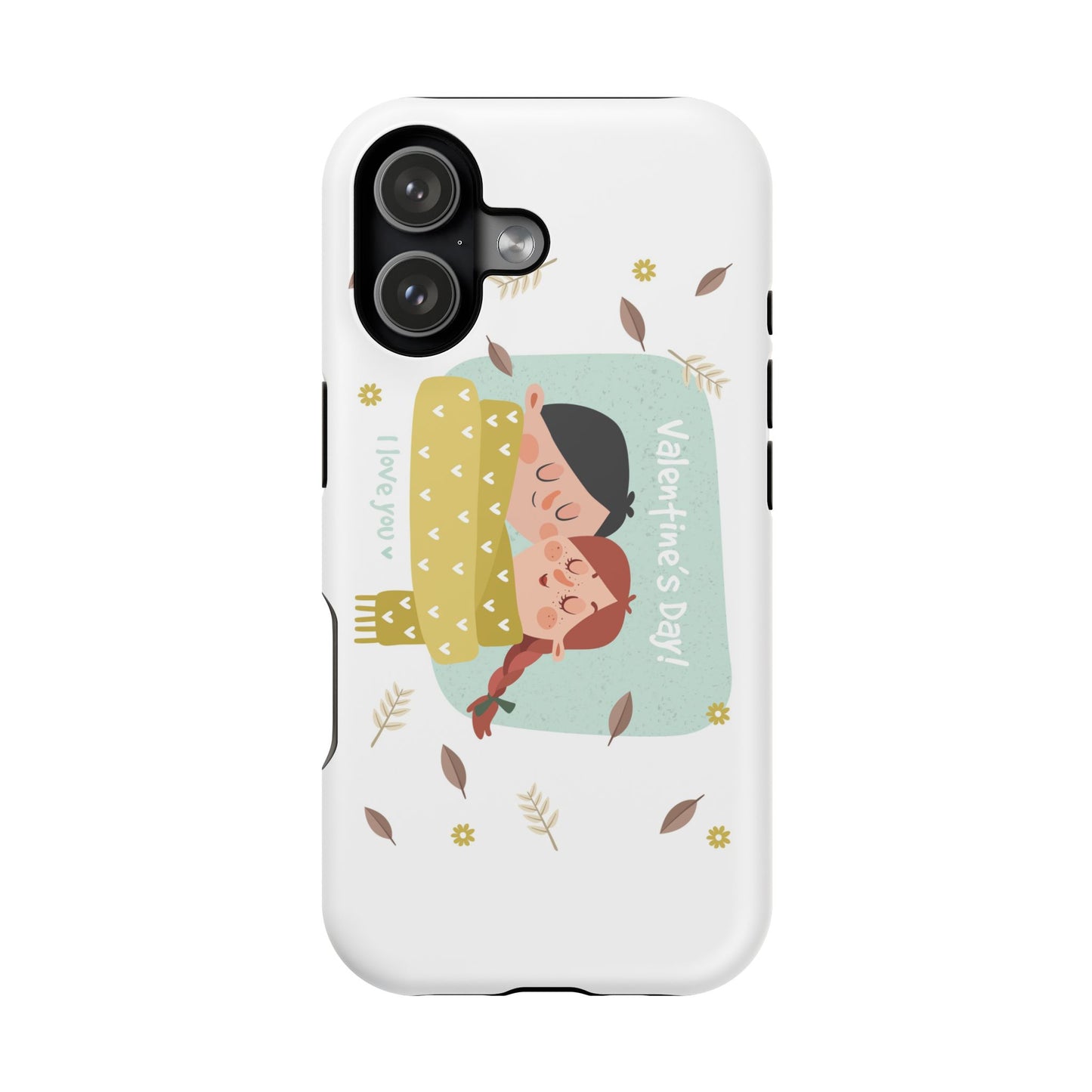 Valentine's Day Cute Couple Phone Case — Magnetic Impact-Resistant