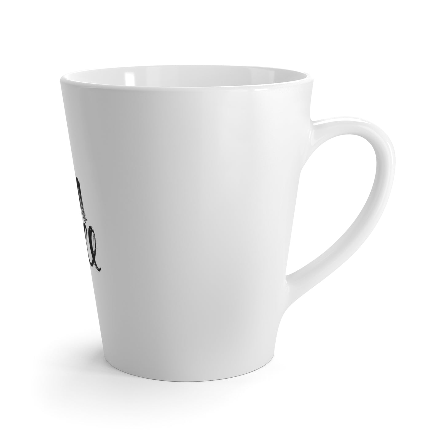 Latte Mug — 'You and Coffee' Handlettered Ceramic Coffee Mug