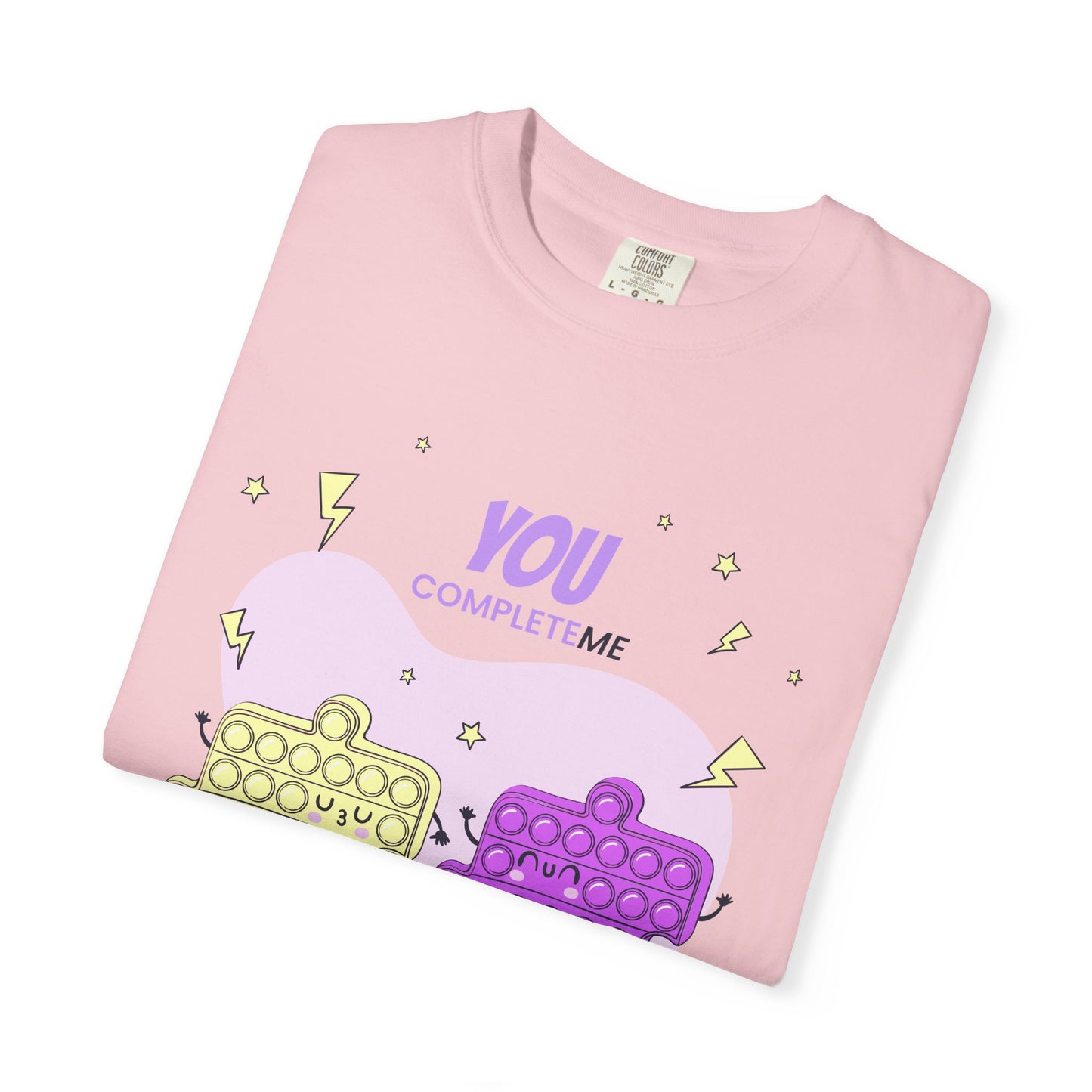 Puzzle Pop Fidget Tee — "You Complete Me" Cute Matching Puzzle Piece Shirt