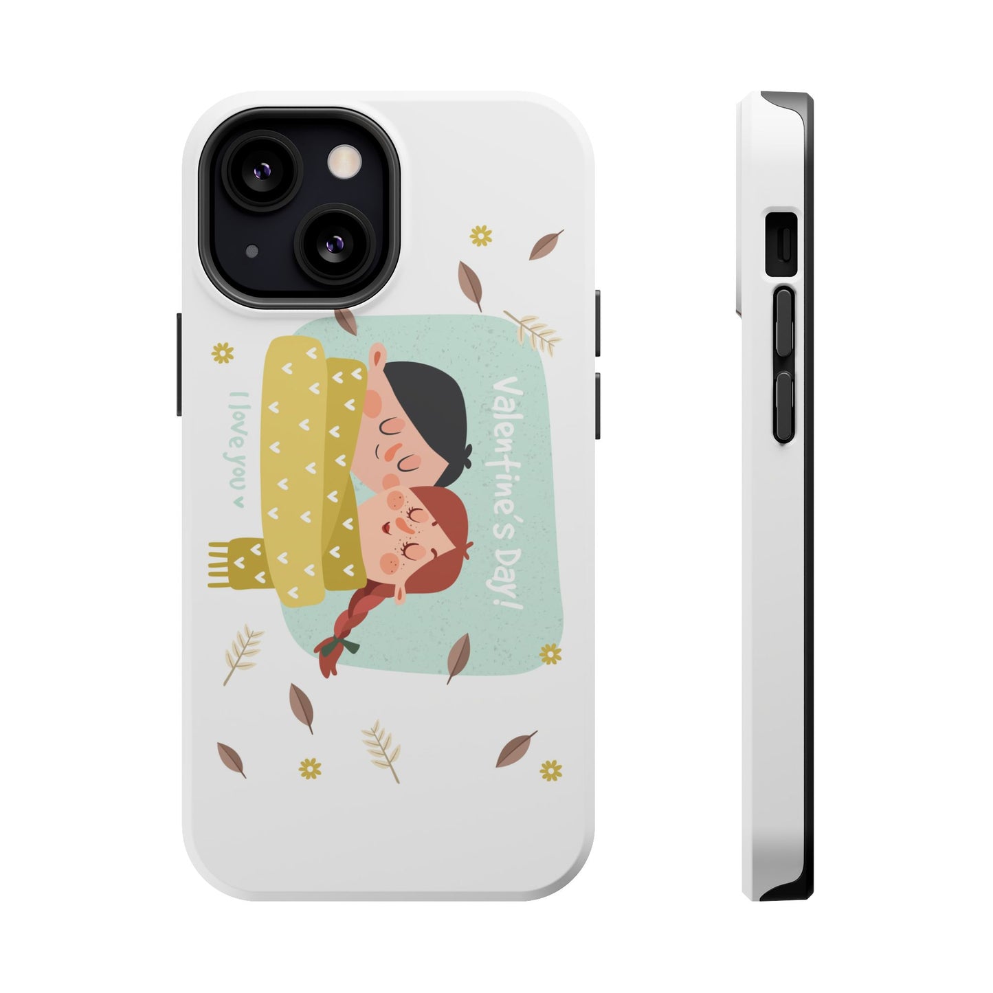 Valentine's Day Cute Couple Phone Case — Magnetic Impact-Resistant