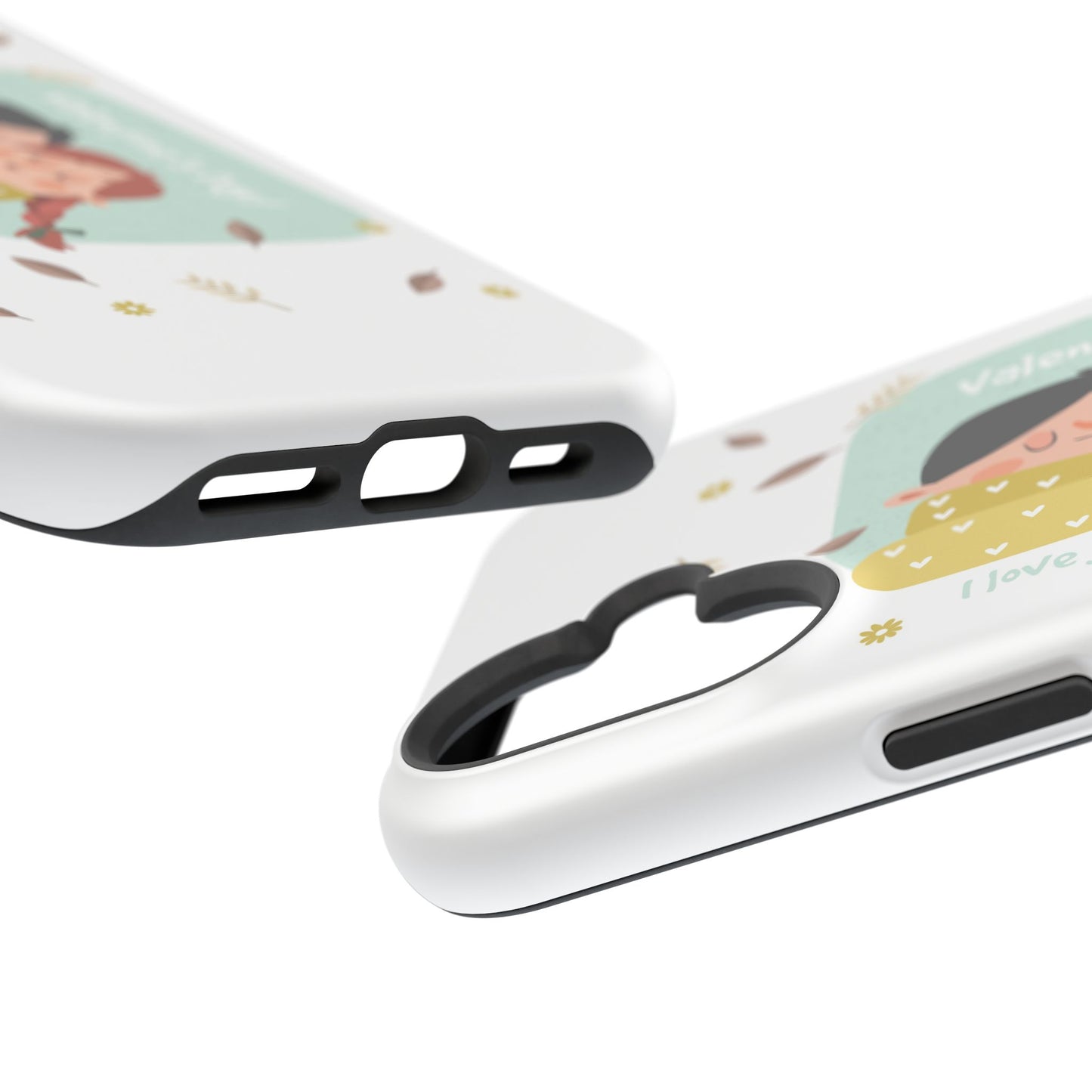 Valentine's Day Cute Couple Phone Case — Magnetic Impact-Resistant