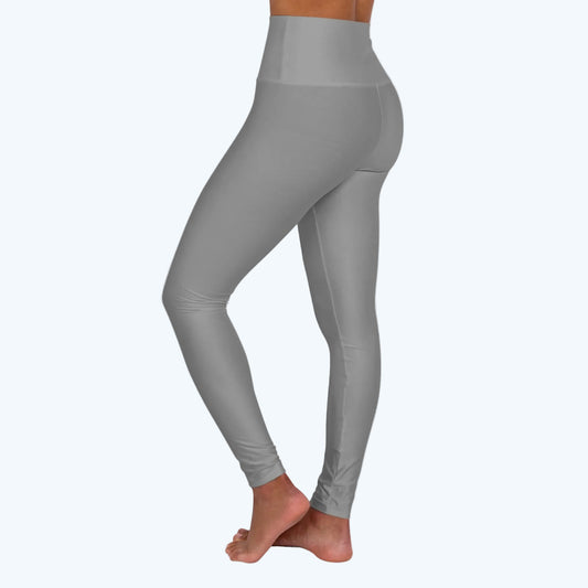 High-Waist Yoga Leggings — Seamless All-Over Print Activewear
