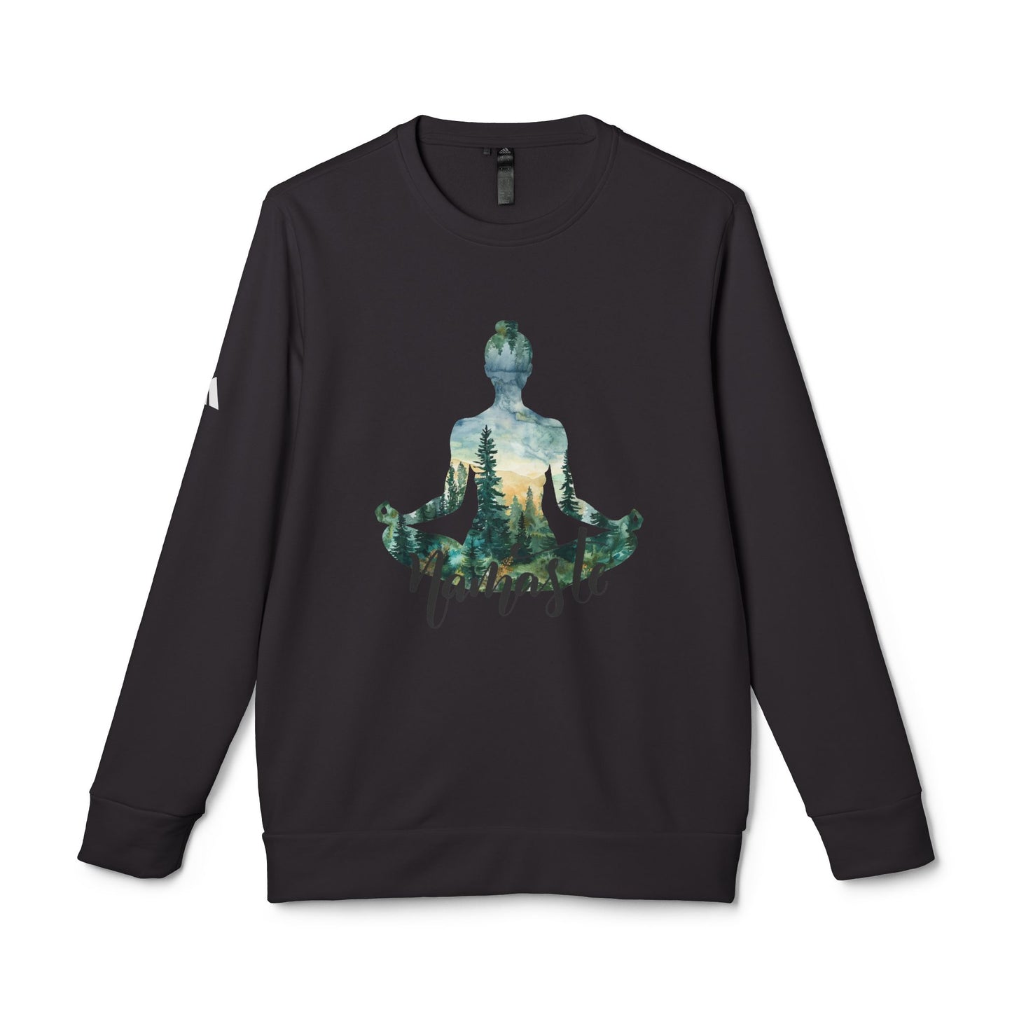 Meditation Forest Crewneck Sweatshirt — Namaste Yoga Graphic