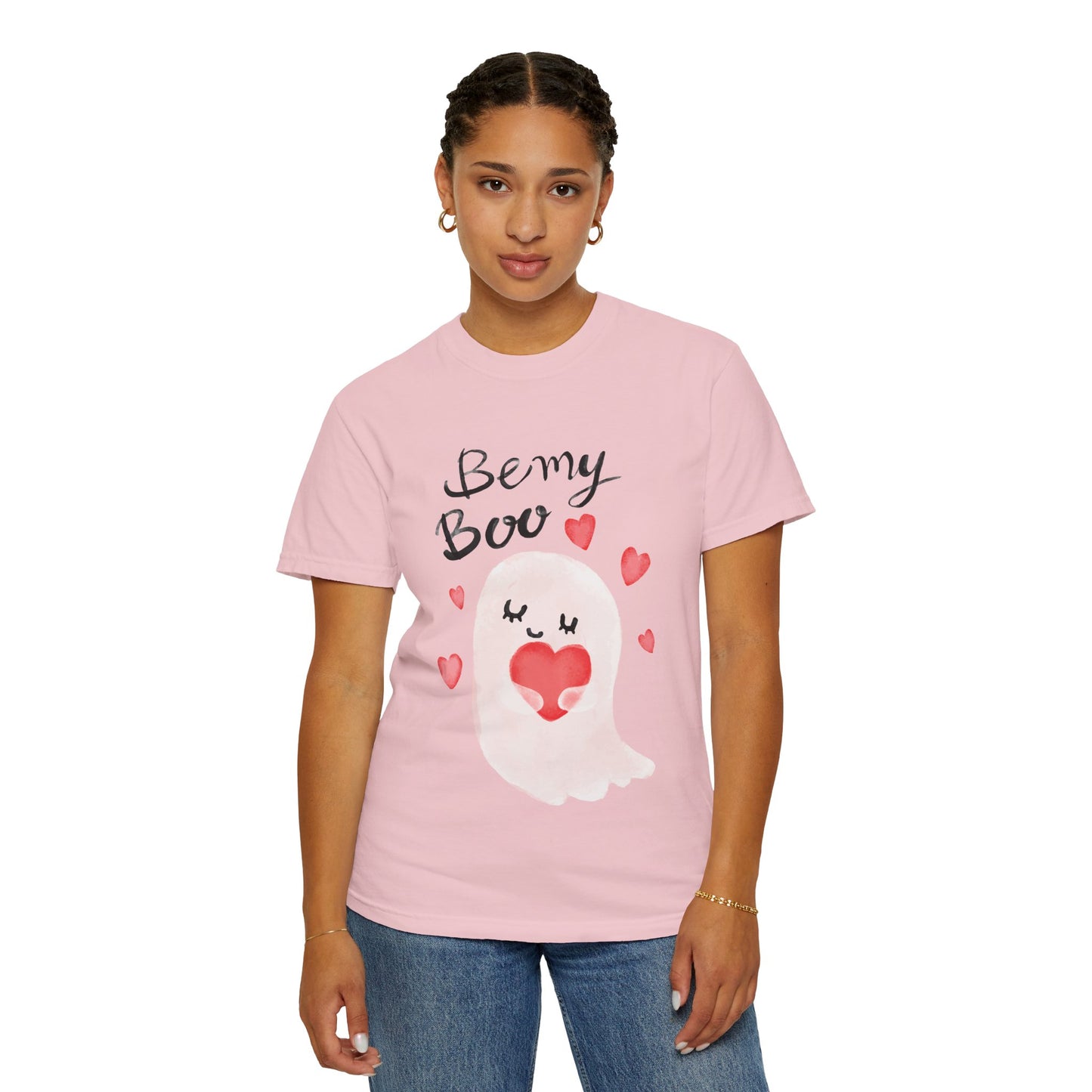 Be My Boo T-Shirt — Cute Valentine Ghost Shirt with Hearts