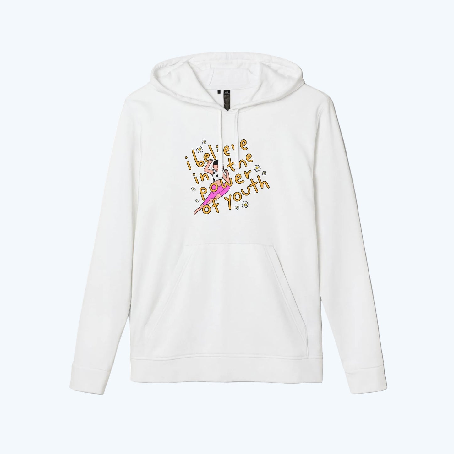Hoodie — "I Believe in the Power of Youth" Retro Skate Graphic