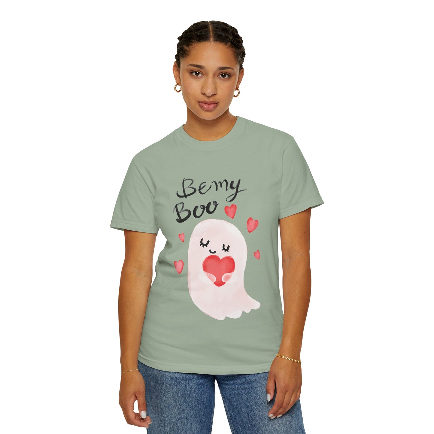 Be My Boo T-Shirt — Cute Valentine Ghost Shirt with Hearts