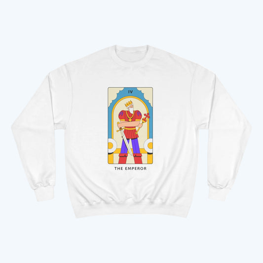 The Emperor Tarot Sweatshirt — Champion Crewneck for Tarot Lovers