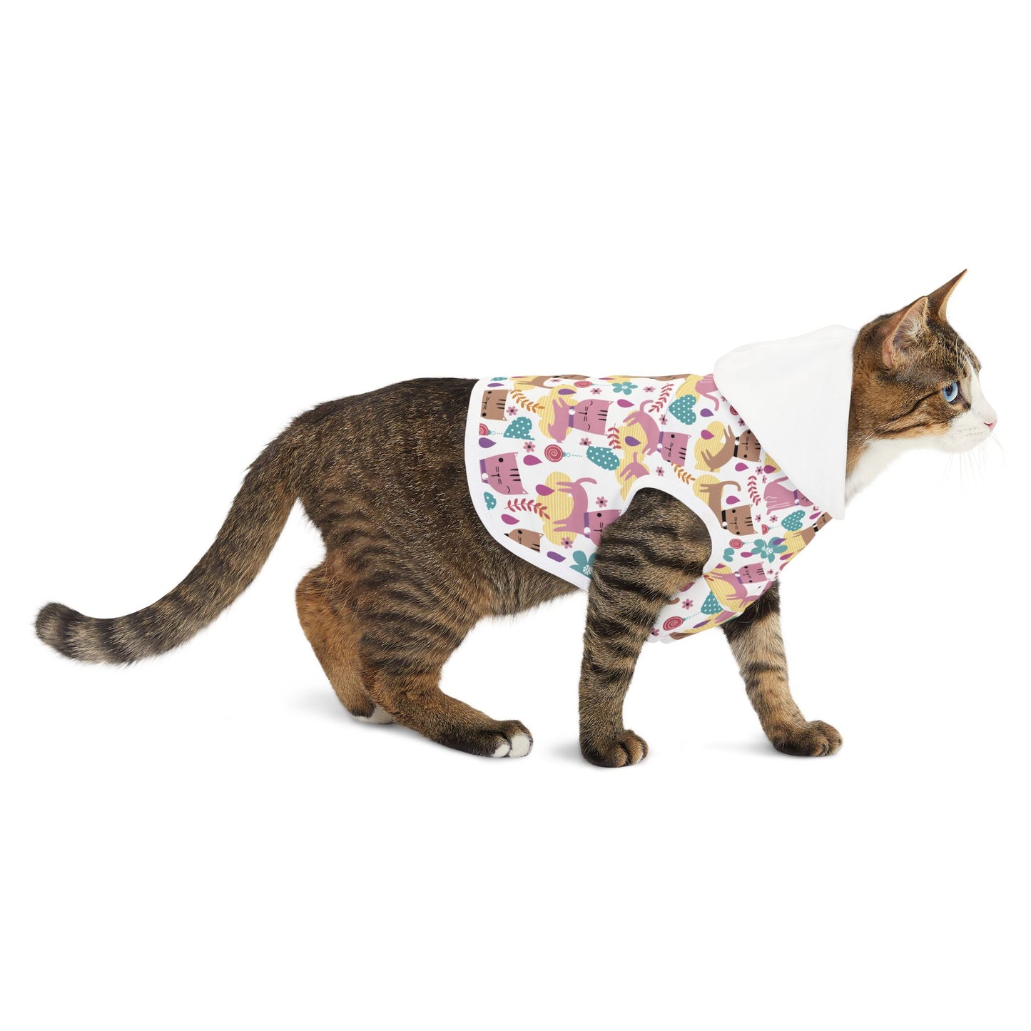 Adorable Pet Hoodie for Cats, Cozy Winter Wear, Cute Canine Apparel, Fun Pet Costume, Pet Gift for Dog Lovers