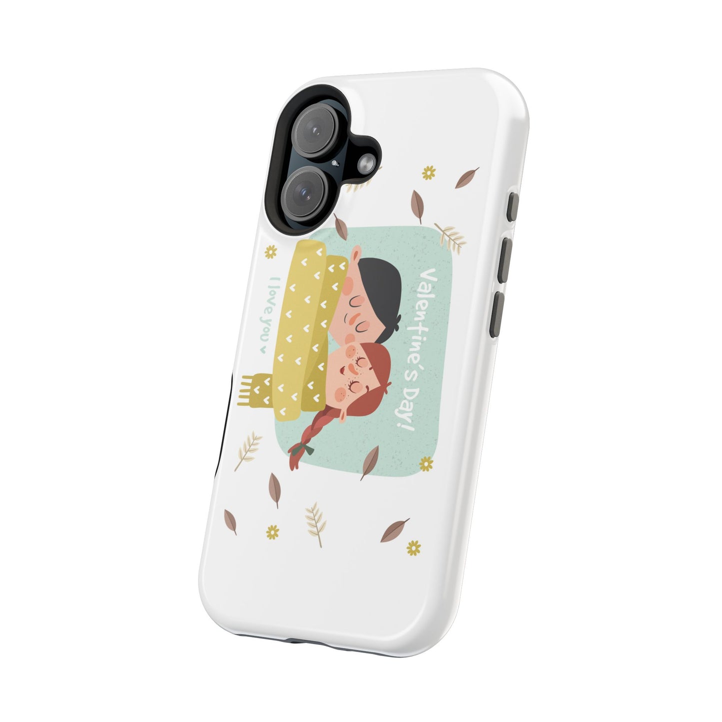 Valentine's Day Cute Couple Phone Case — Magnetic Impact-Resistant