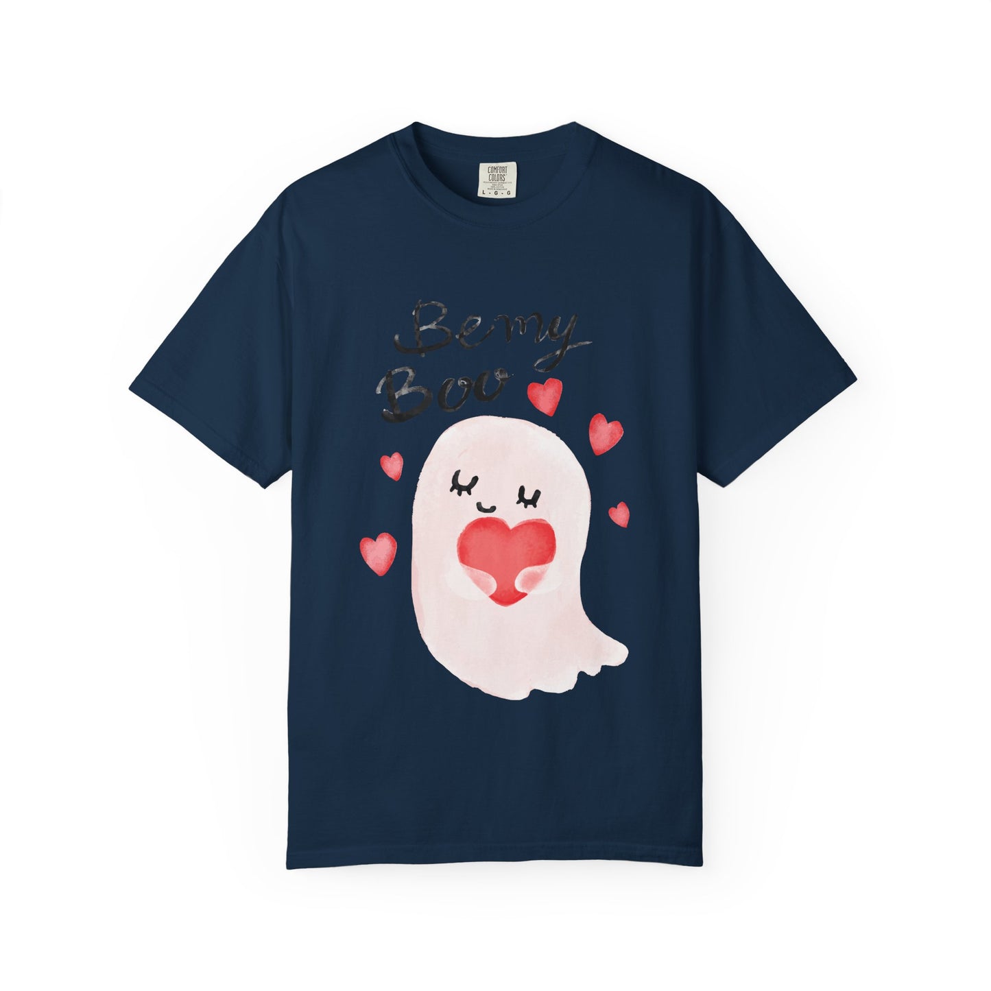 Be My Boo T-Shirt — Cute Valentine Ghost Shirt with Hearts