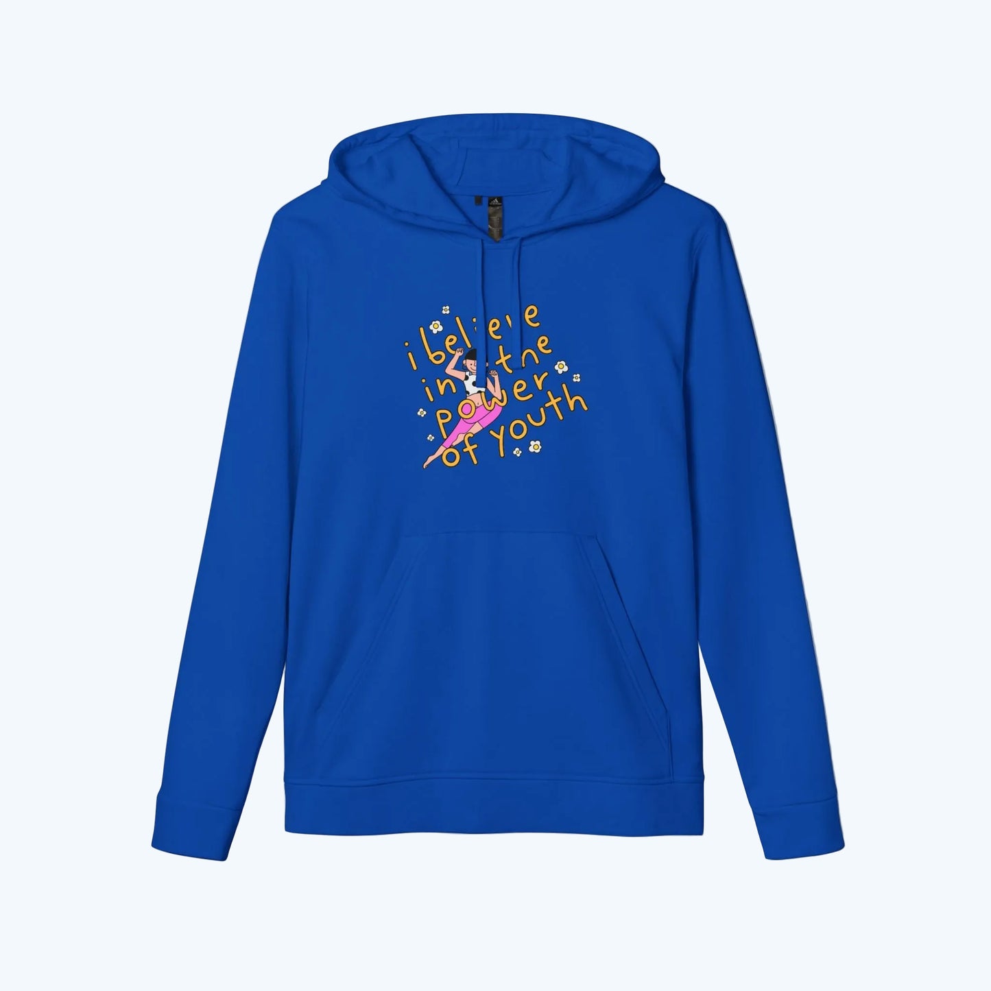 Hoodie — "I Believe in the Power of Youth" Retro Skate Graphic