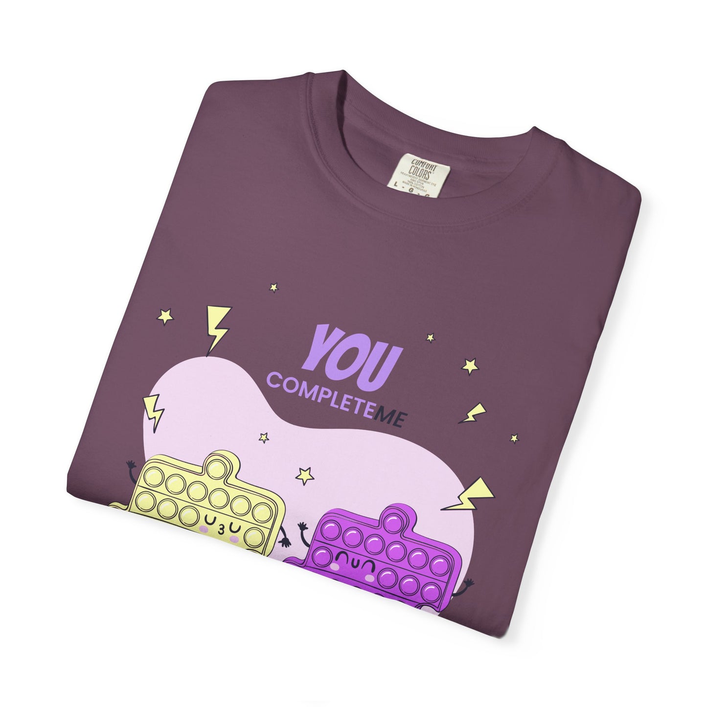 Puzzle Pop Fidget Tee — "You Complete Me" Cute Matching Puzzle Piece Shirt