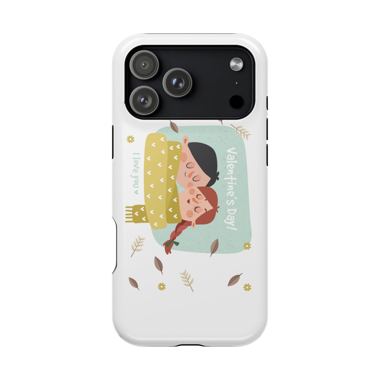 Valentine's Day Cute Couple Phone Case — Magnetic Impact-Resistant