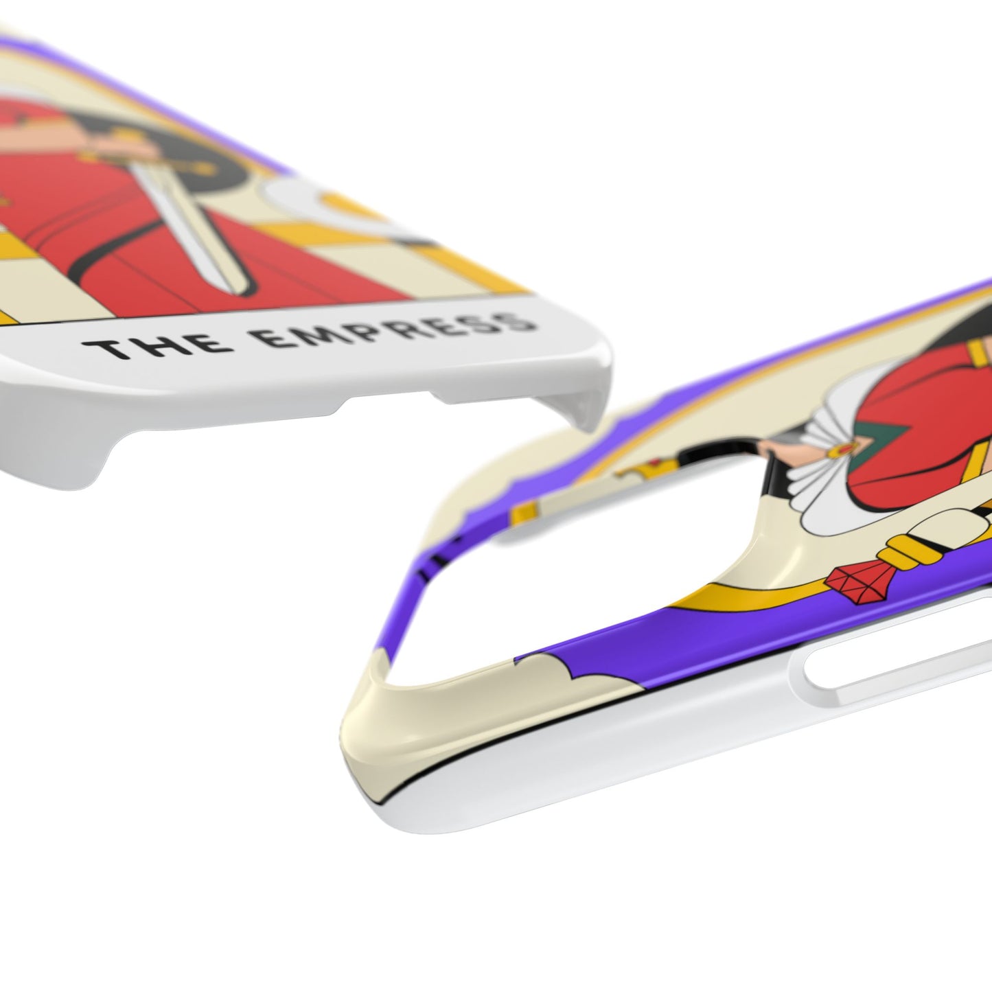 Tarot Empress Slim Phone Case — The Empress Card Design, Feminine Protective Phone Cover